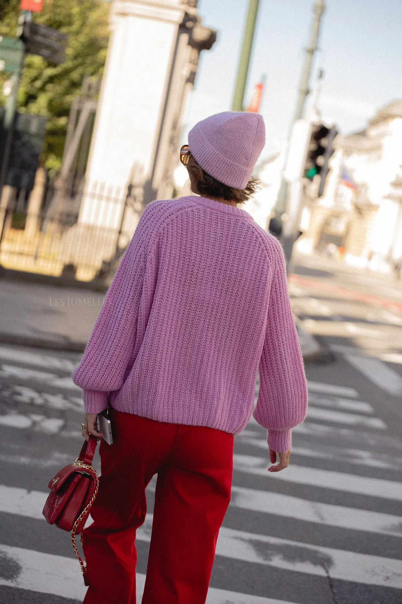 Alix cardigan fondant pink