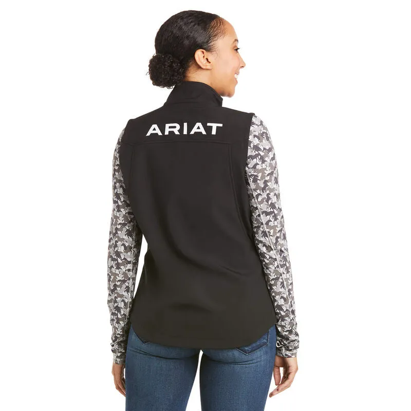 ARIAT WOMEN'S NEW TEAM SOFTSHELL VEST BLACK