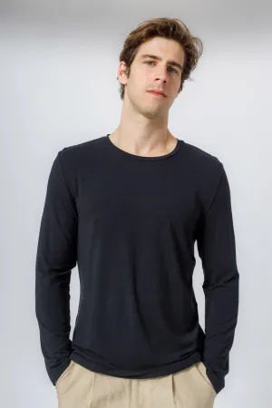 Bamboo Crew Neck Long Sleeve Tee