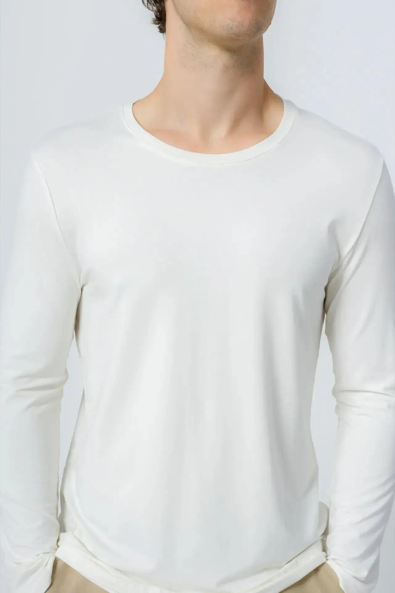 Bamboo Crew Neck Long Sleeve Tee