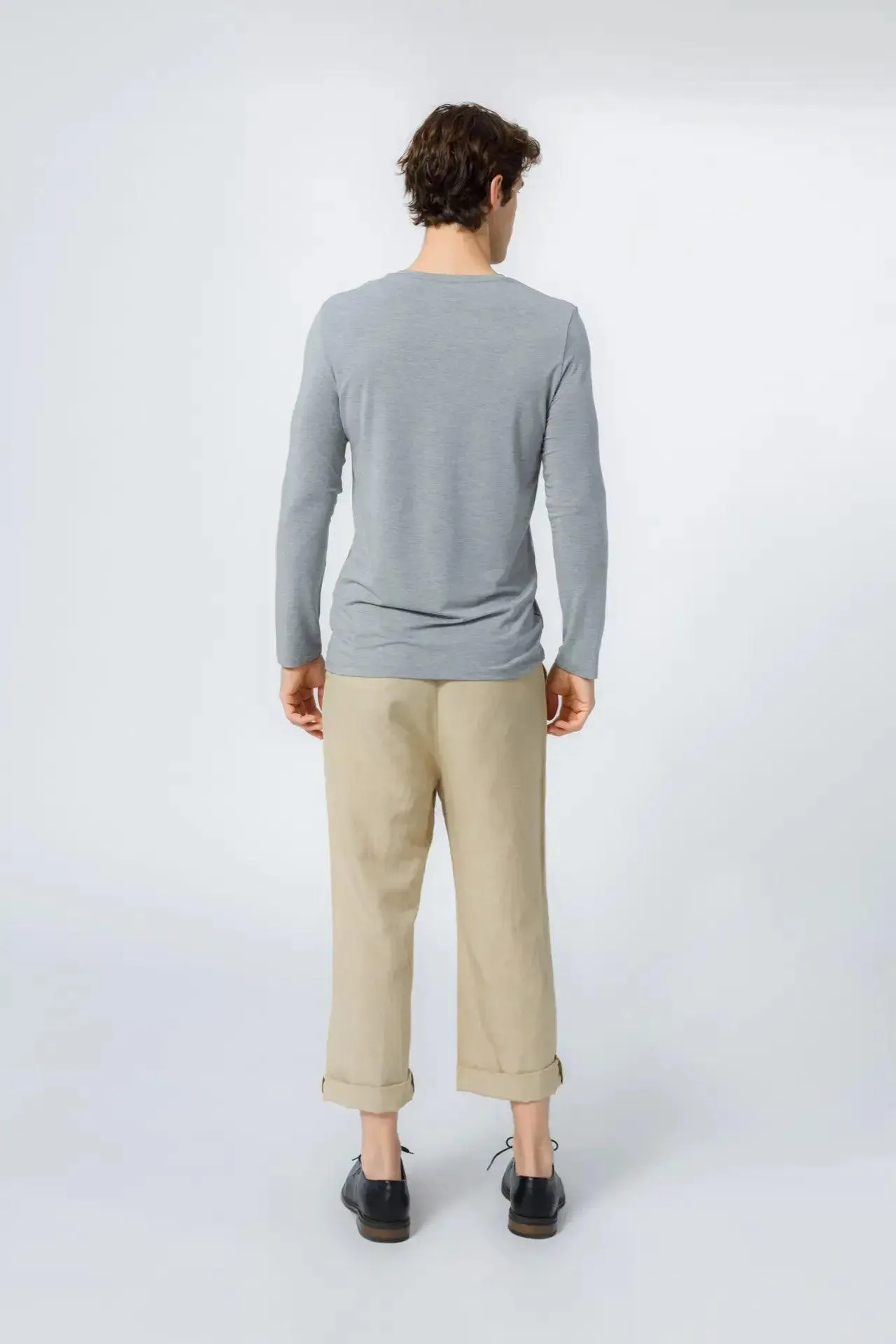 Bamboo Crew Neck Long Sleeve Tee