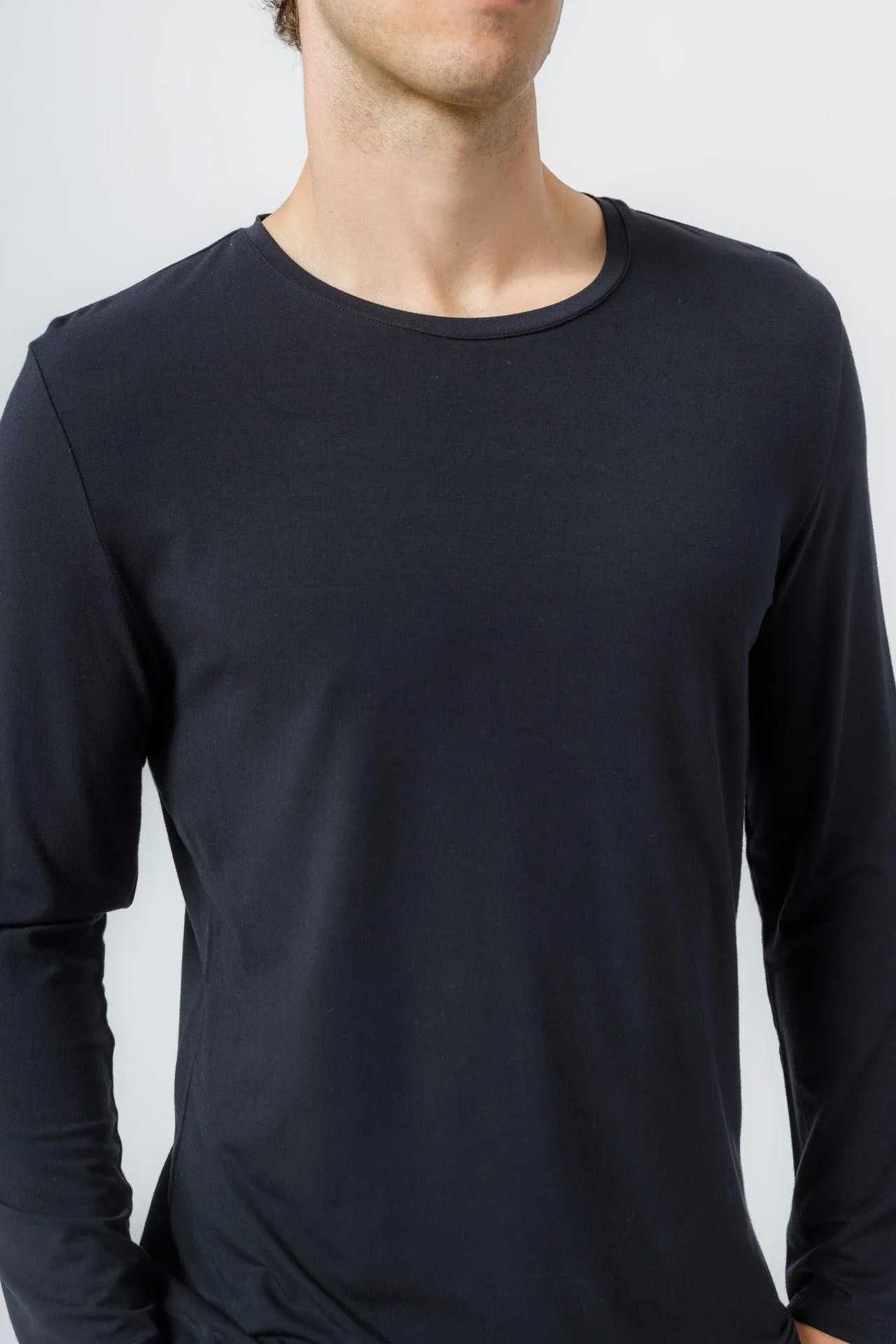 Bamboo Crew Neck Long Sleeve Tee