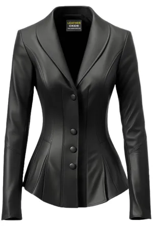 Black Rebel Black Women Leather Jacket Blazer