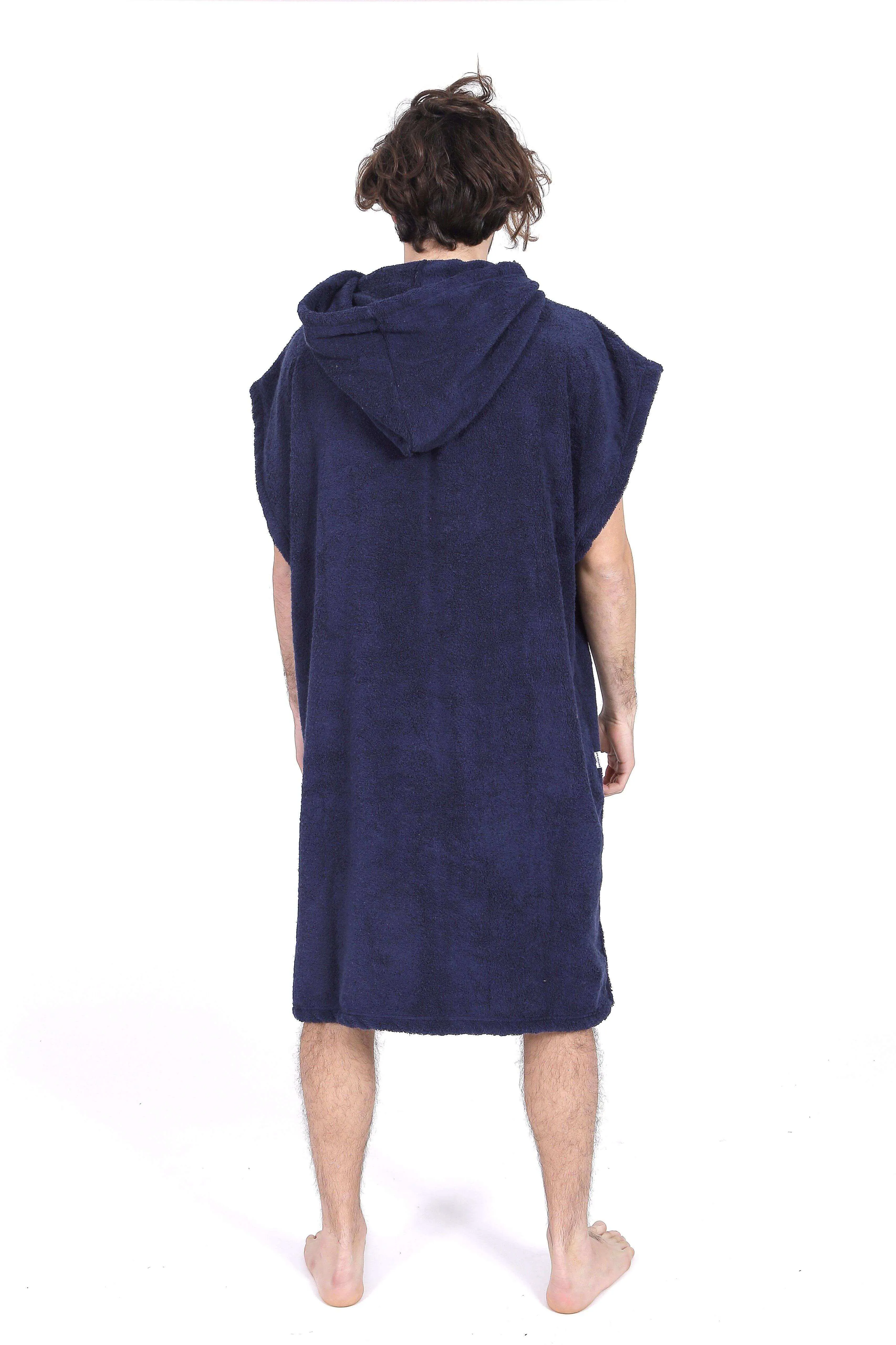 Blue Surf Poncho - Large Size - Cotton - Sleeveless