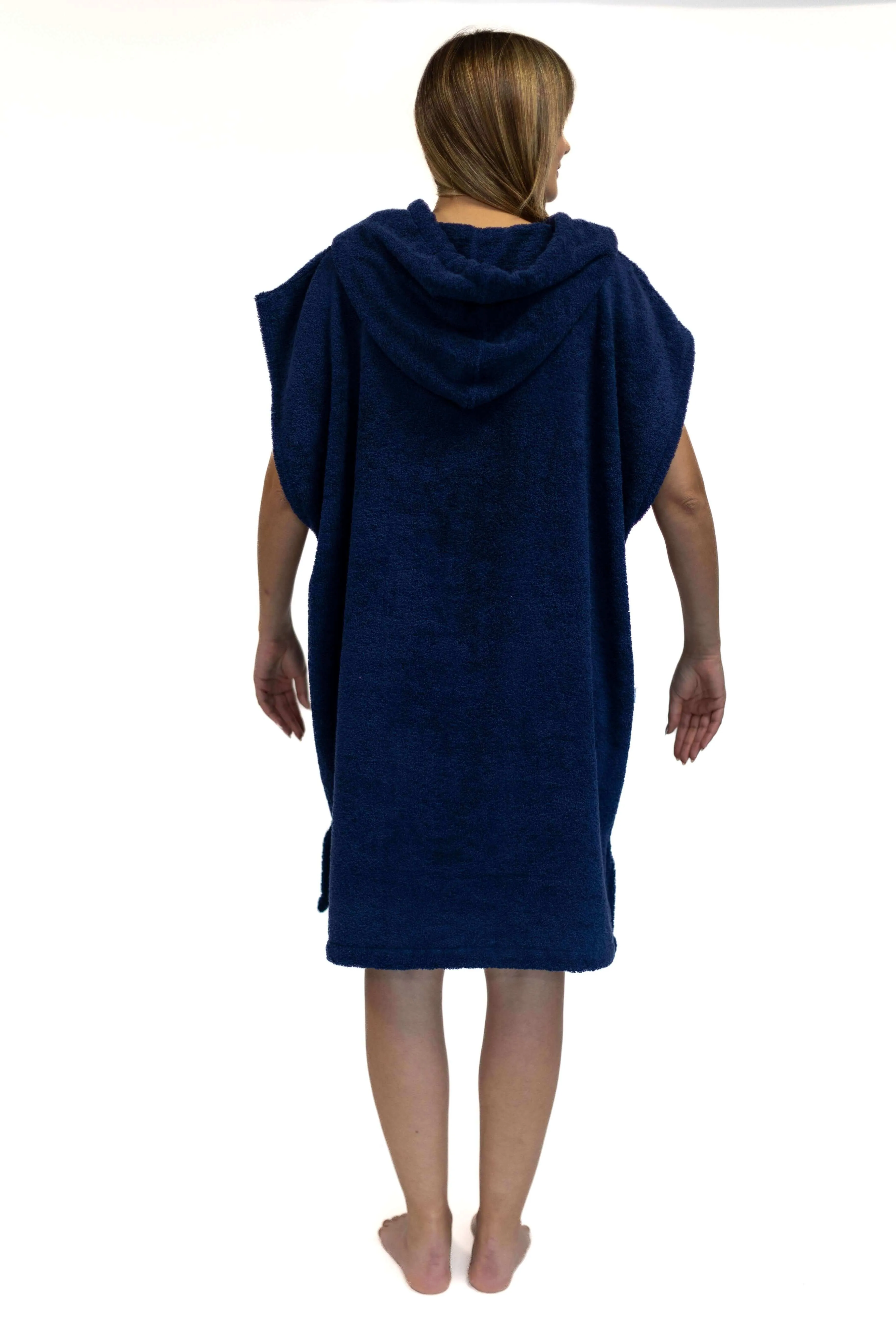 Blue Surf Poncho - Medium Size - Cotton - sleeveless