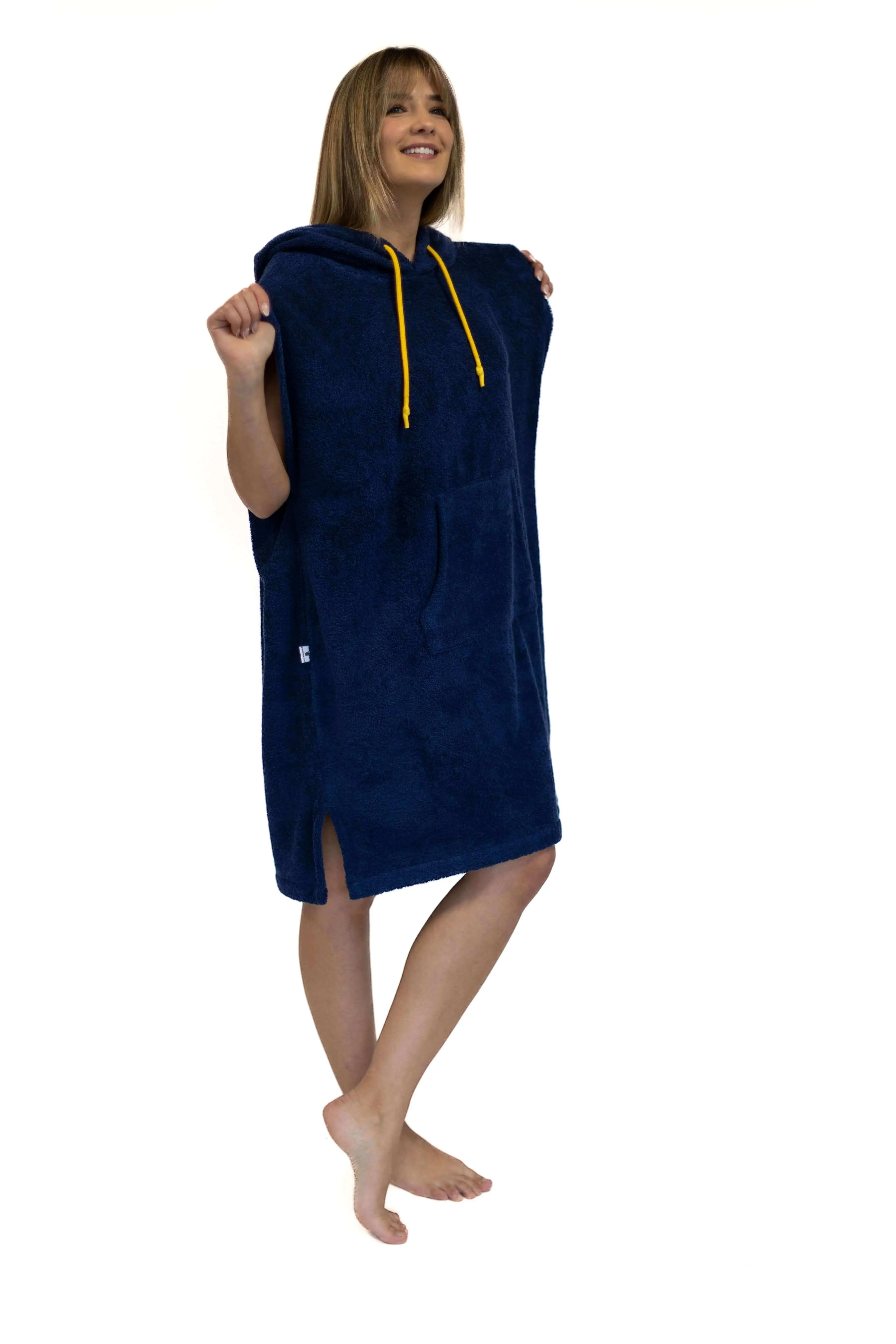 Blue Surf Poncho - Medium Size - Cotton - sleeveless