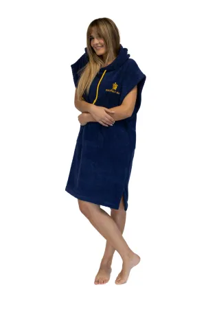 Blue Surf Poncho - Medium Size - Cotton - sleeveless