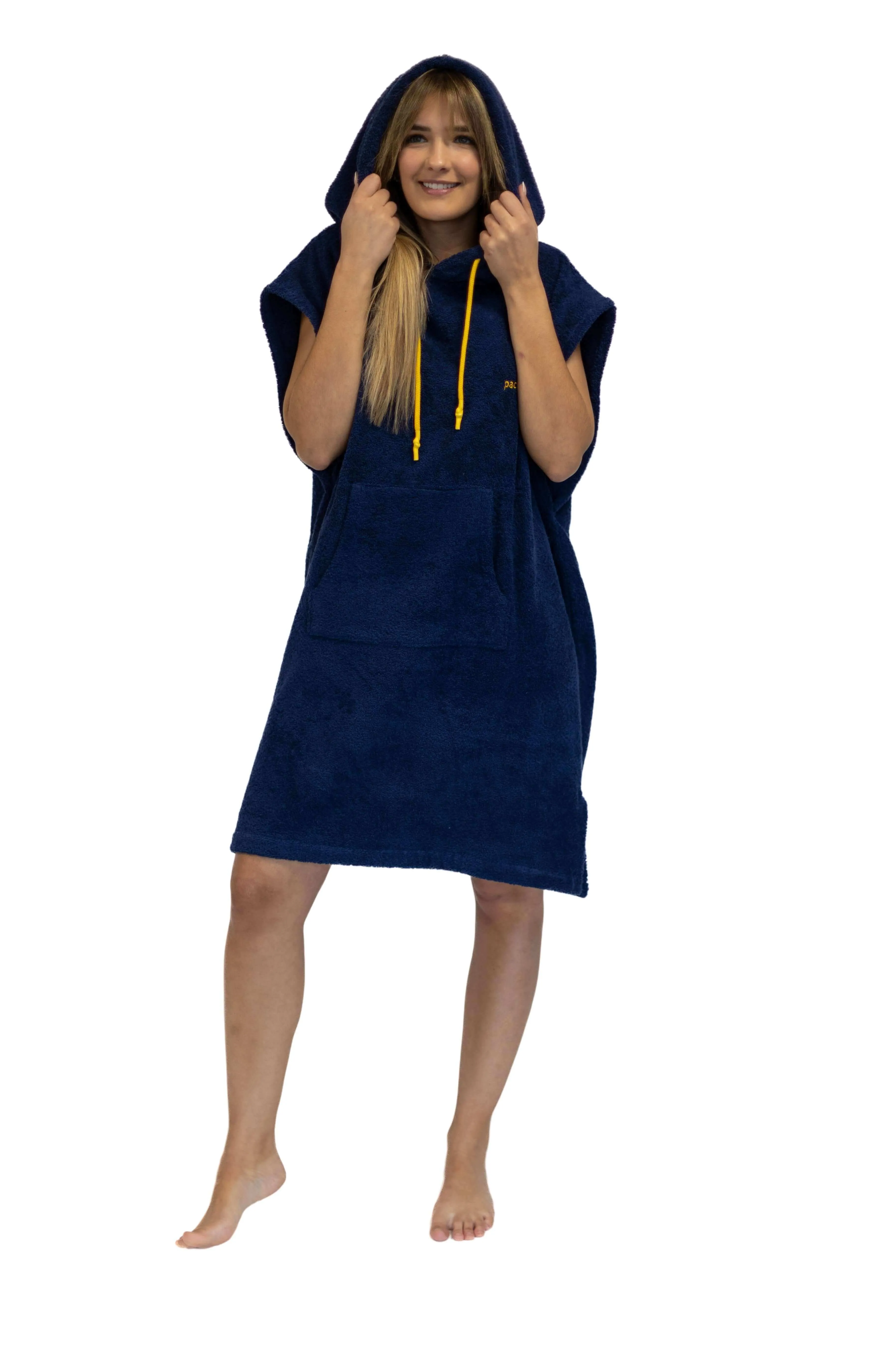 Blue Surf Poncho - Medium Size - Cotton - sleeveless