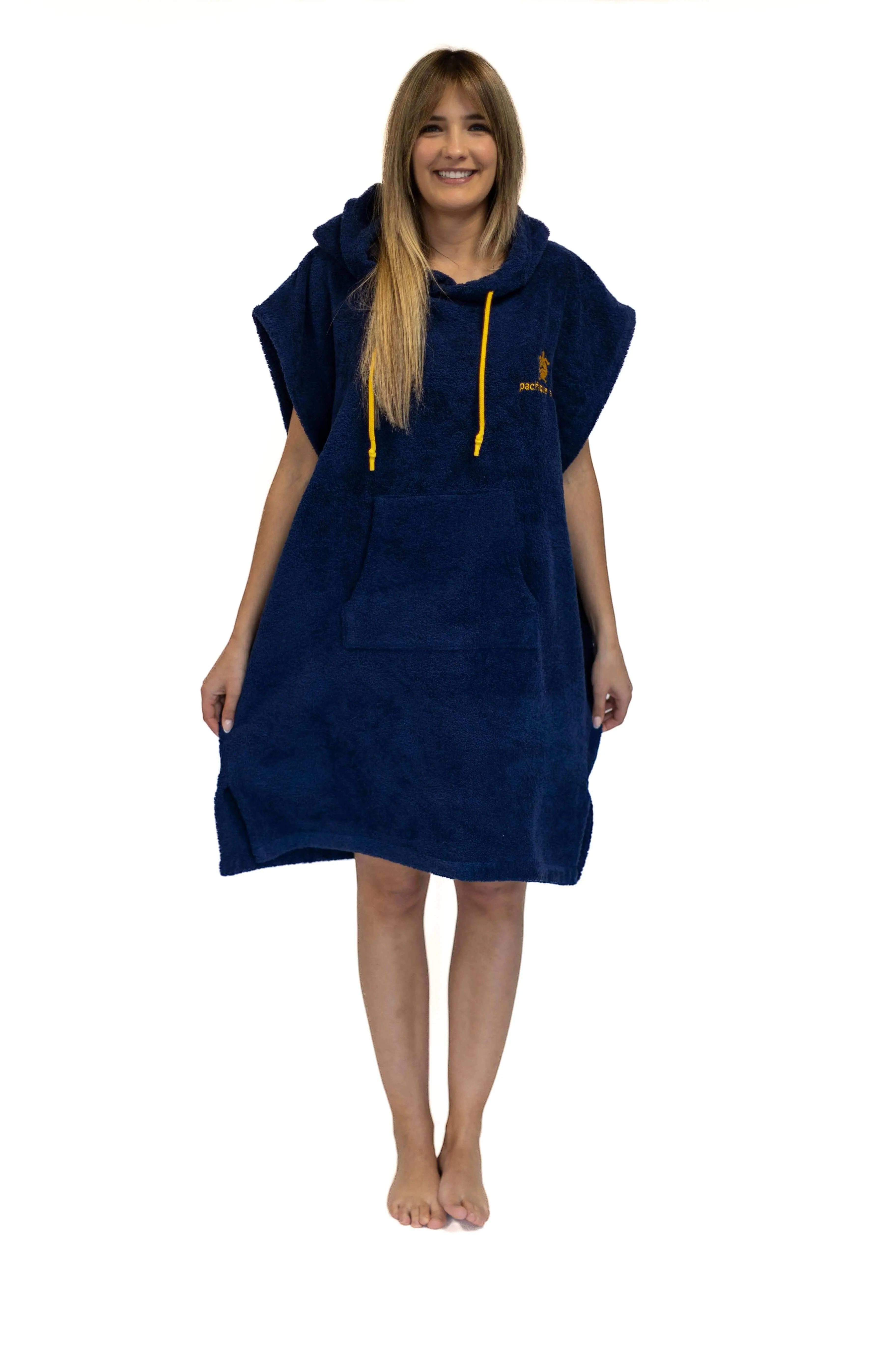 Blue Surf Poncho - Medium Size - Cotton - sleeveless