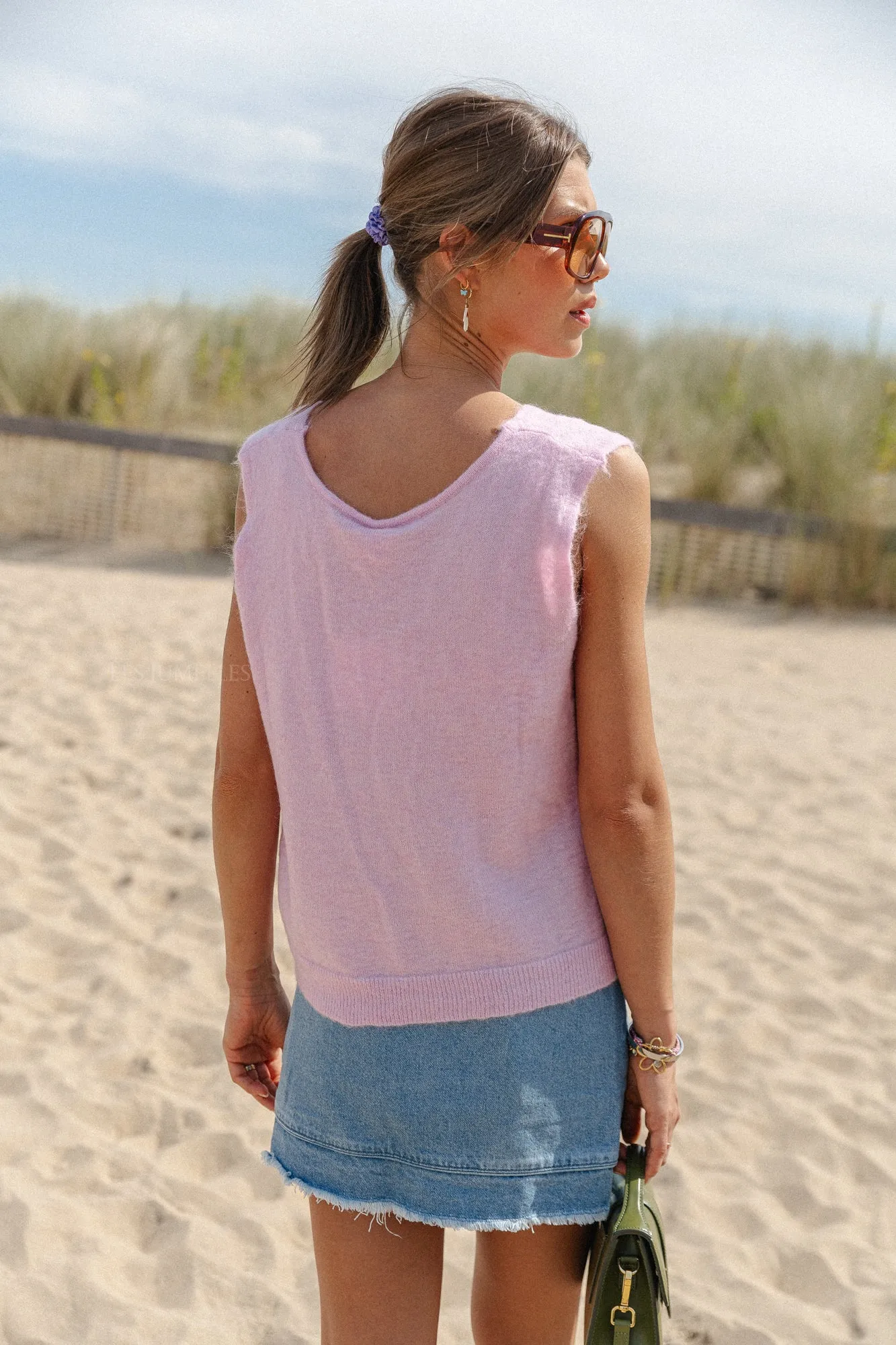 Bonnie gilet bonbon pink