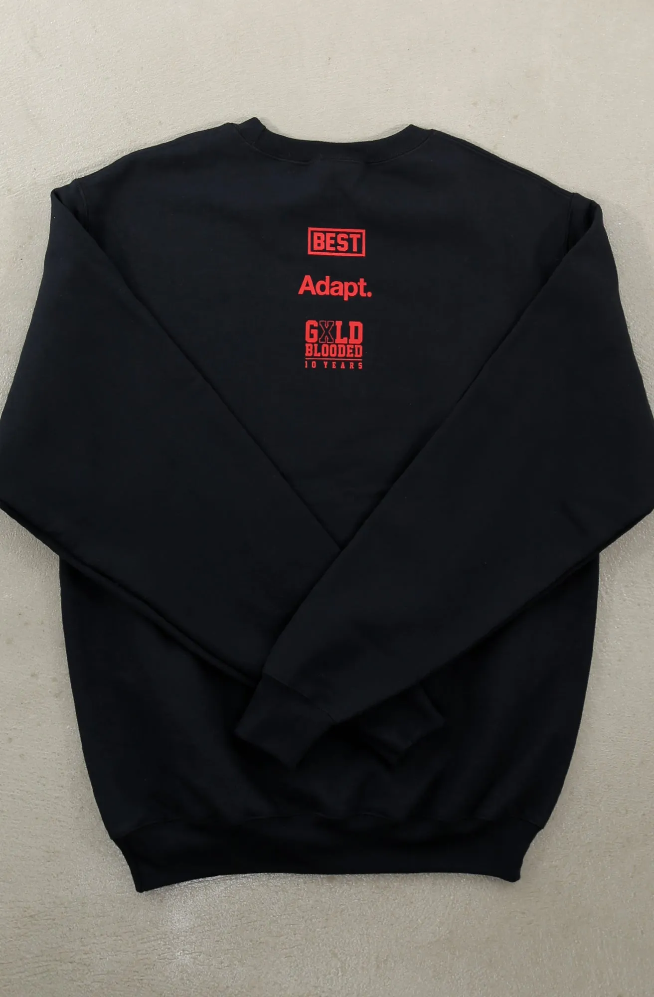 Breezy Excursion X Adapt :: Gold Blooded Breezy (Men's Black Crewneck Sweatshirt)