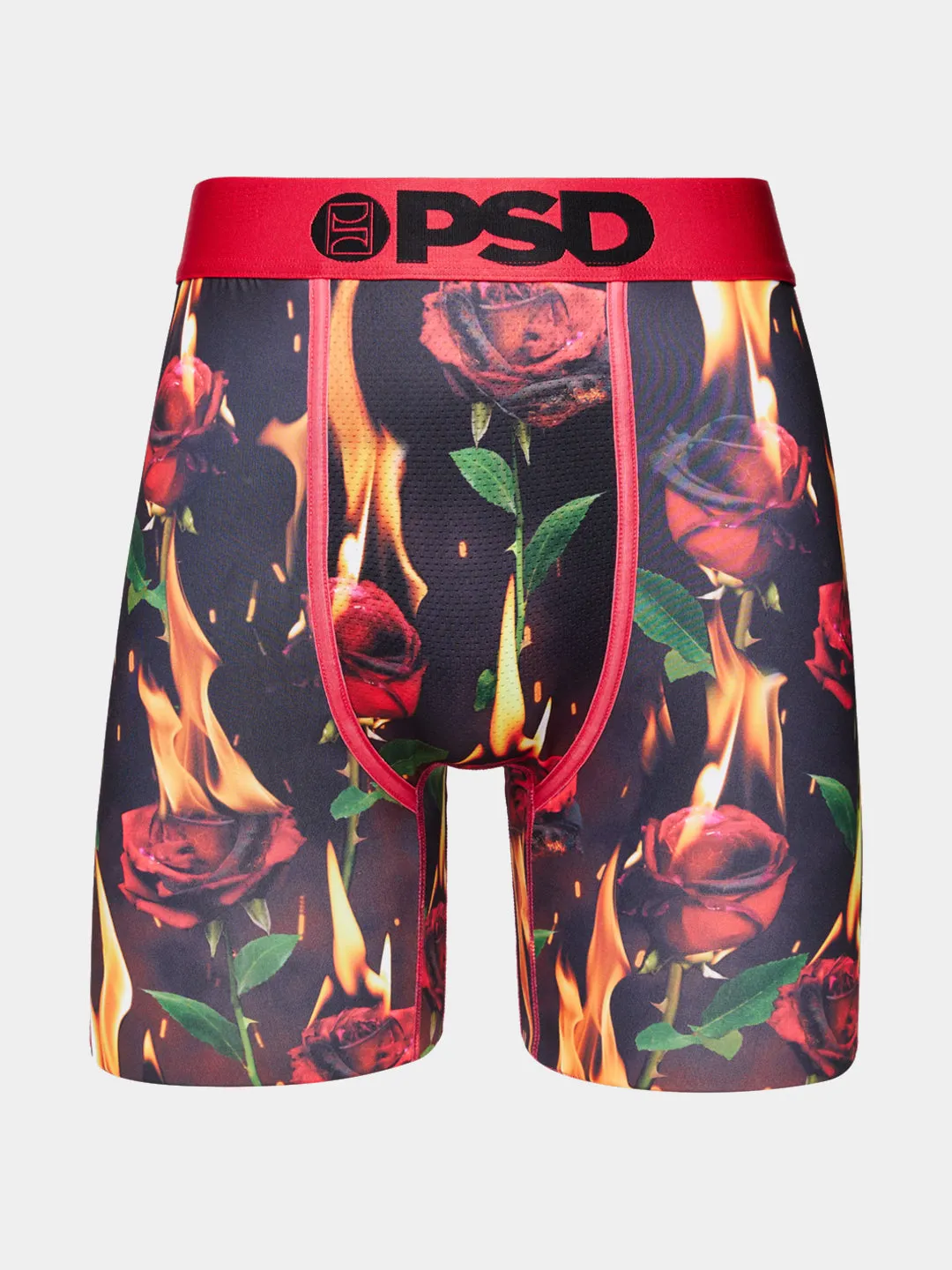 Burnt Red Roses Boxer Briefs