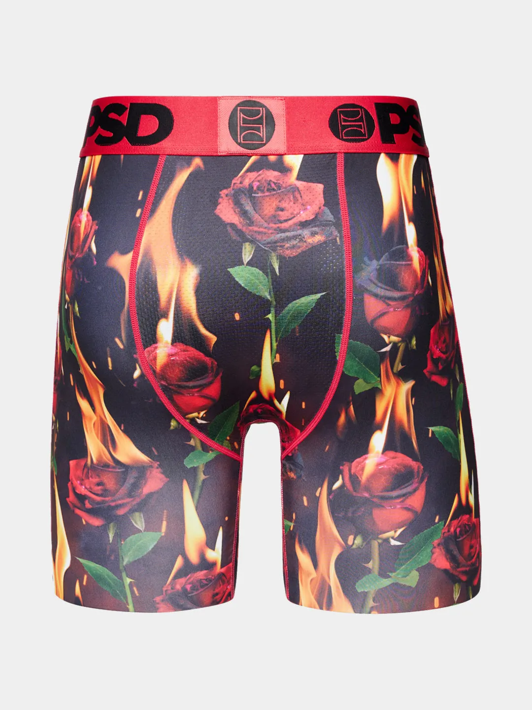 Burnt Red Roses Boxer Briefs