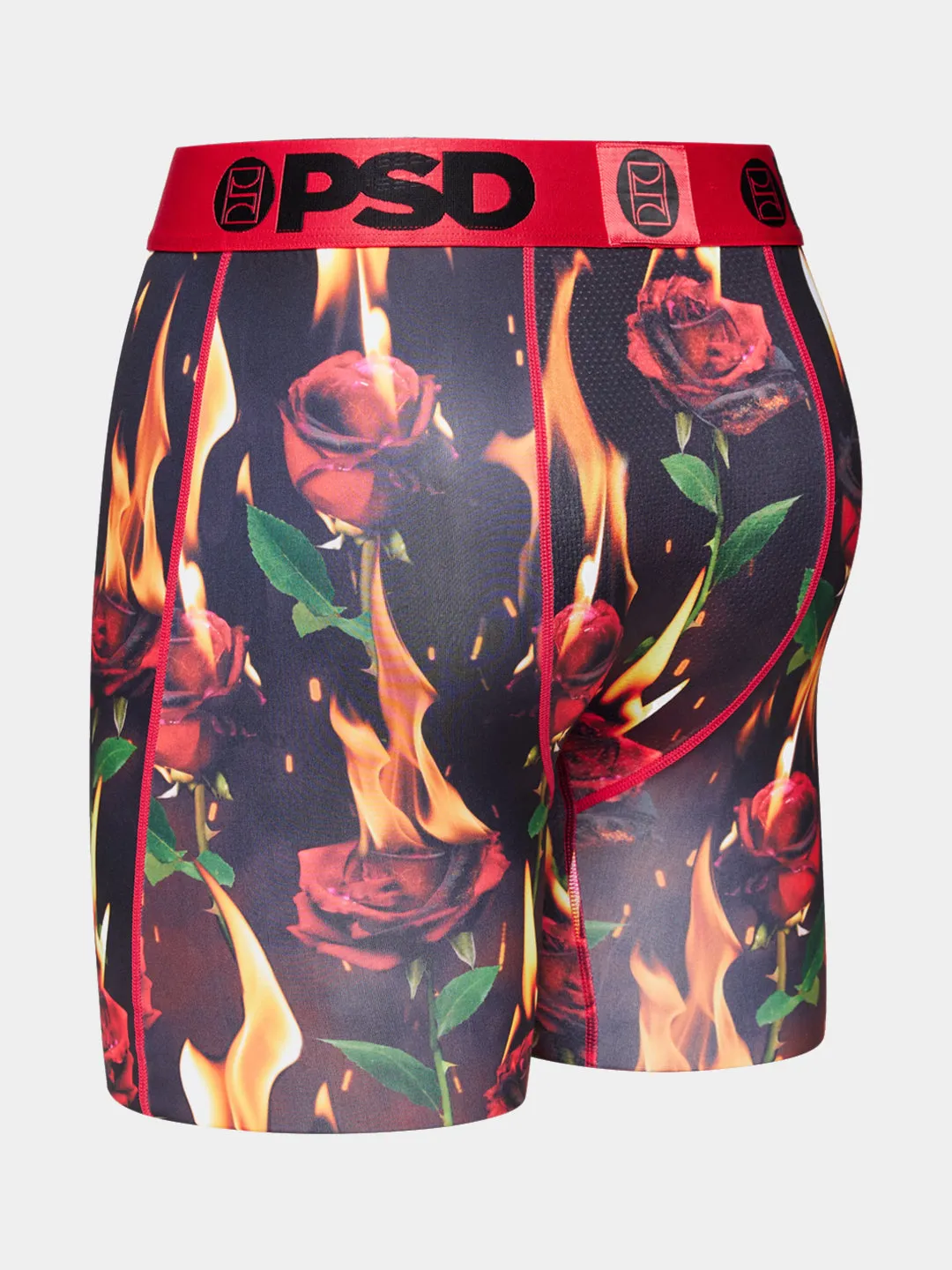 Burnt Red Roses Boxer Briefs