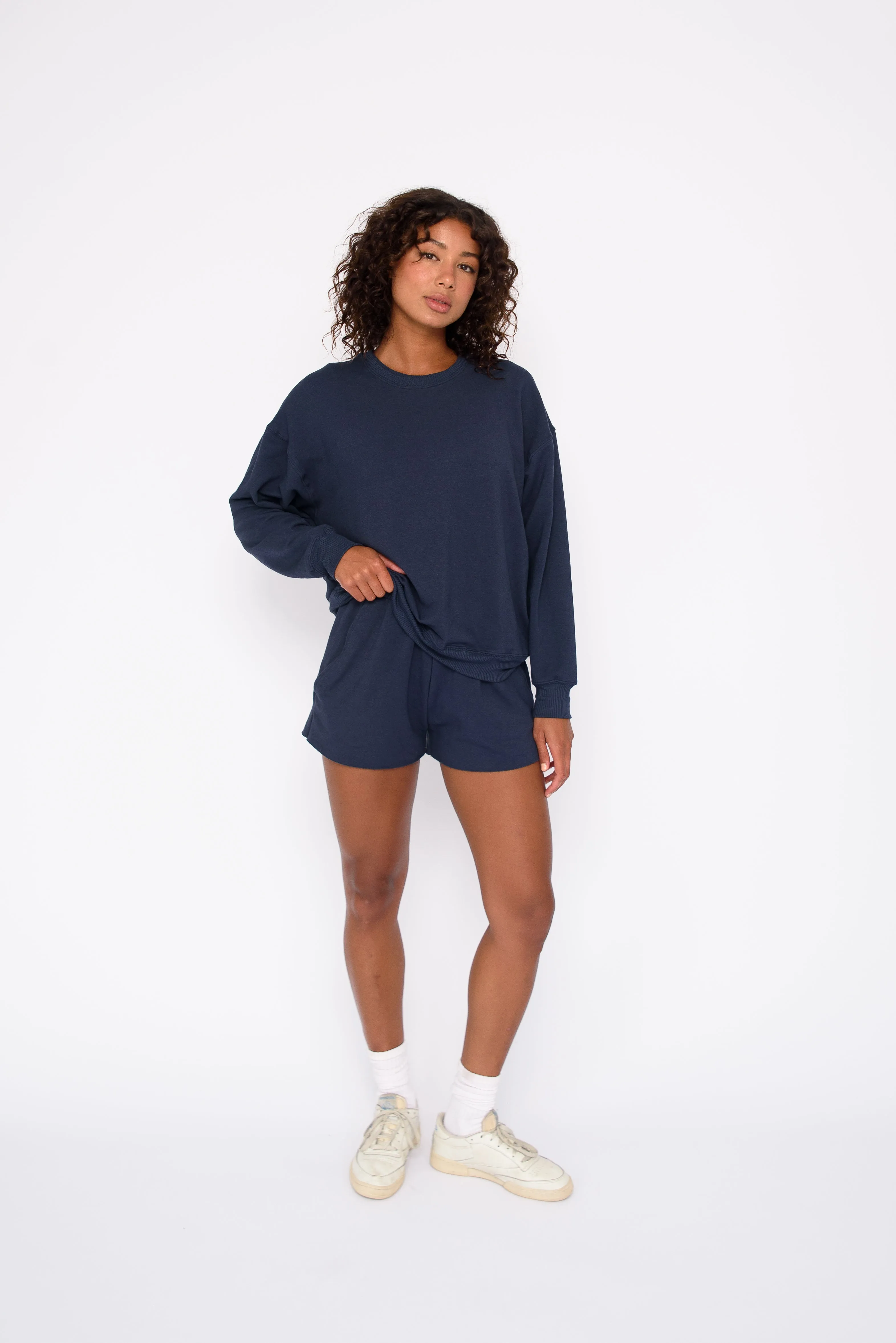 CLOUDLUX Chris Crewneck - Navy