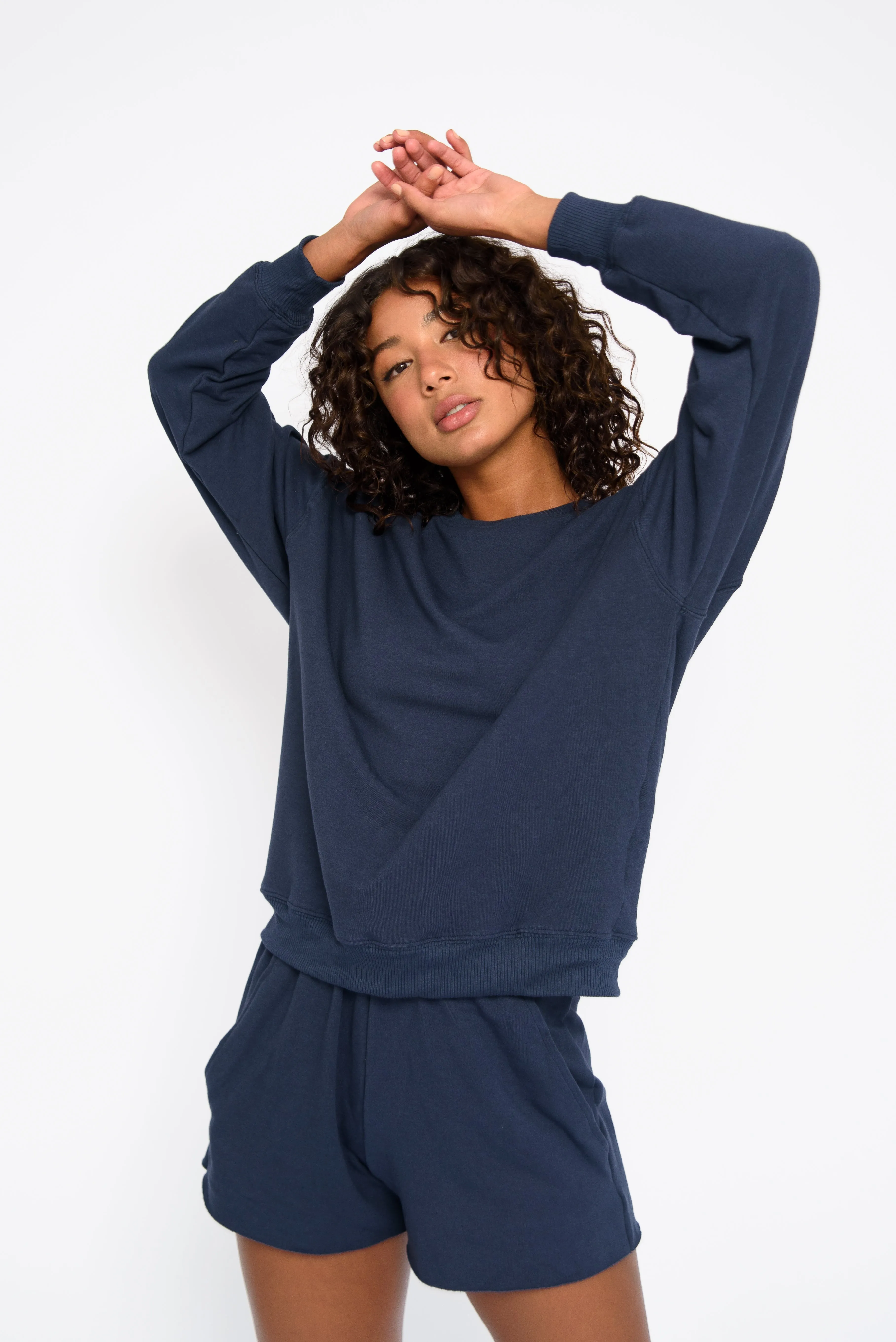 CLOUDLUX Chris Crewneck - Navy