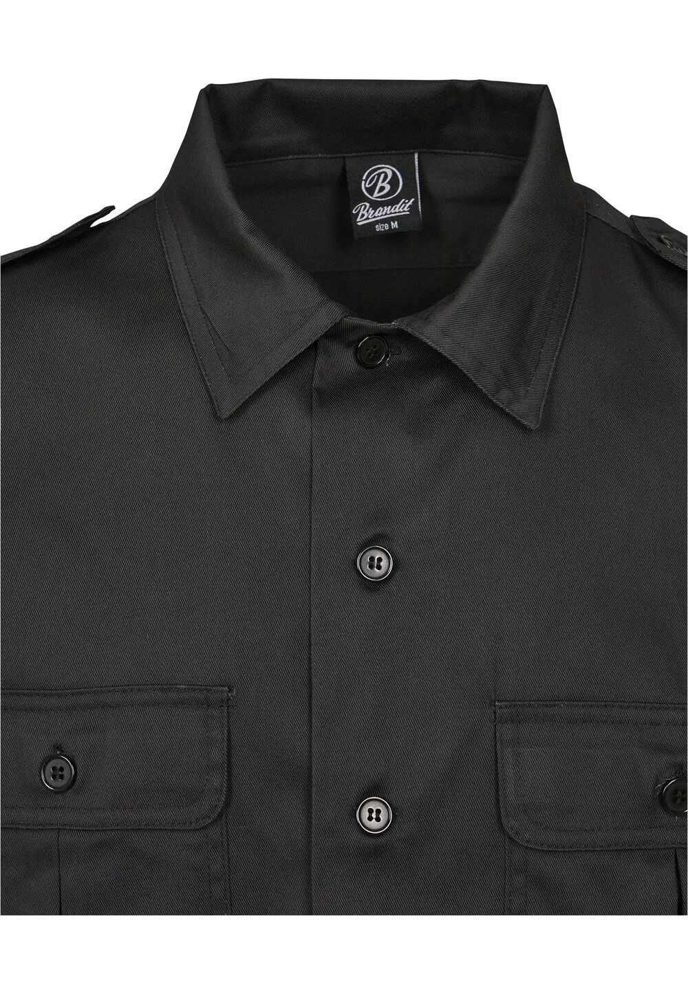 Comfortable button-down shirt Brandit, black