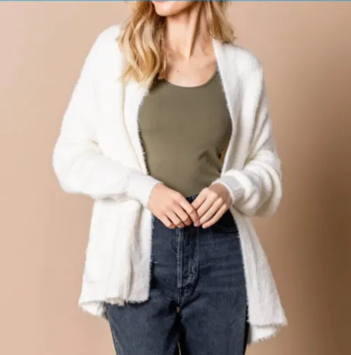 Cozy, Winter White Cardigan