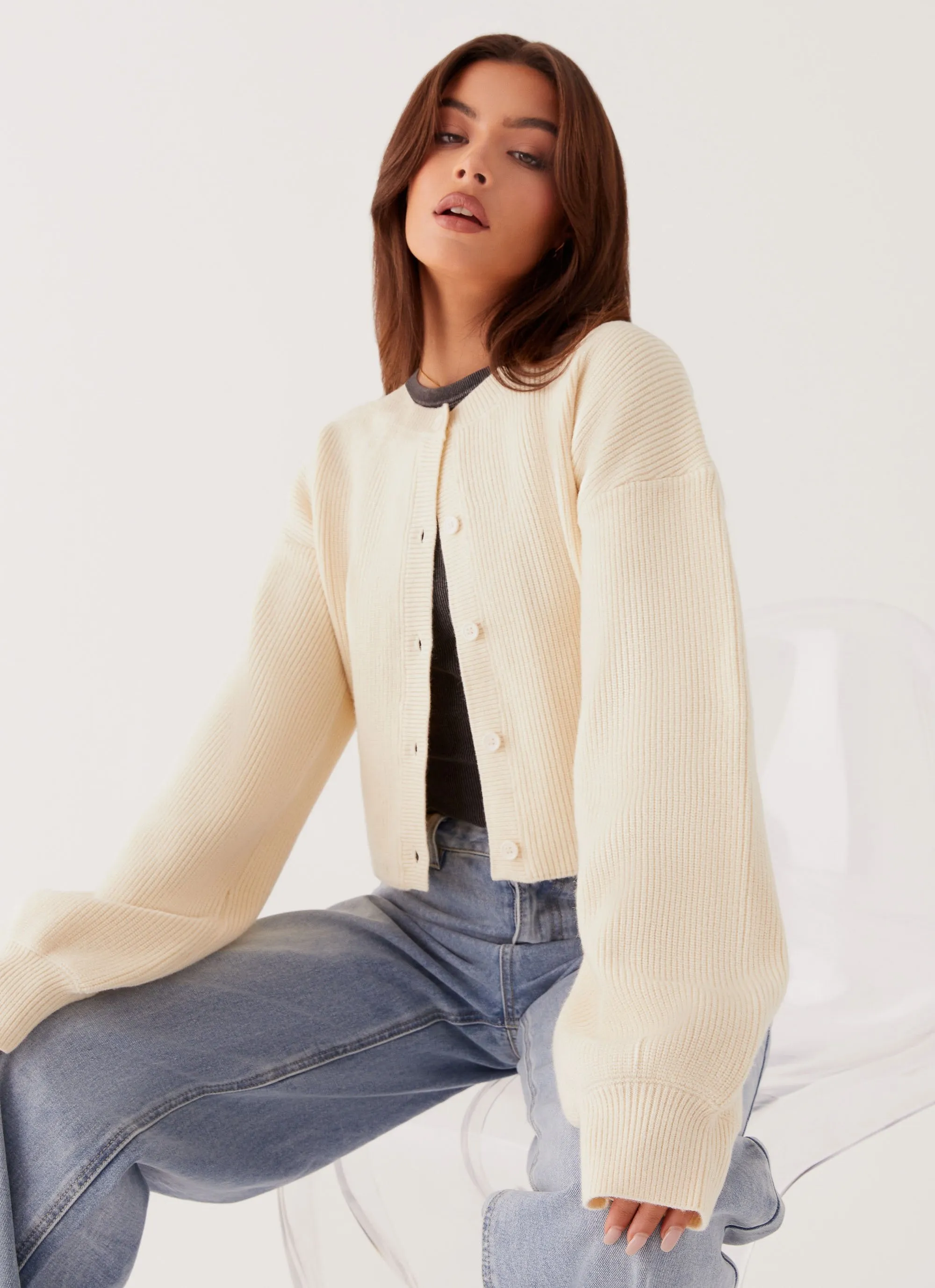 Daphne Knit Cardigan - Ivory