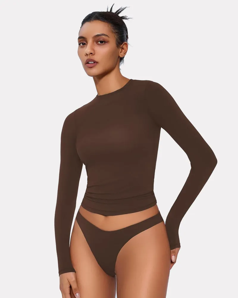 Double Lined Basic Y2K Top with Underwear