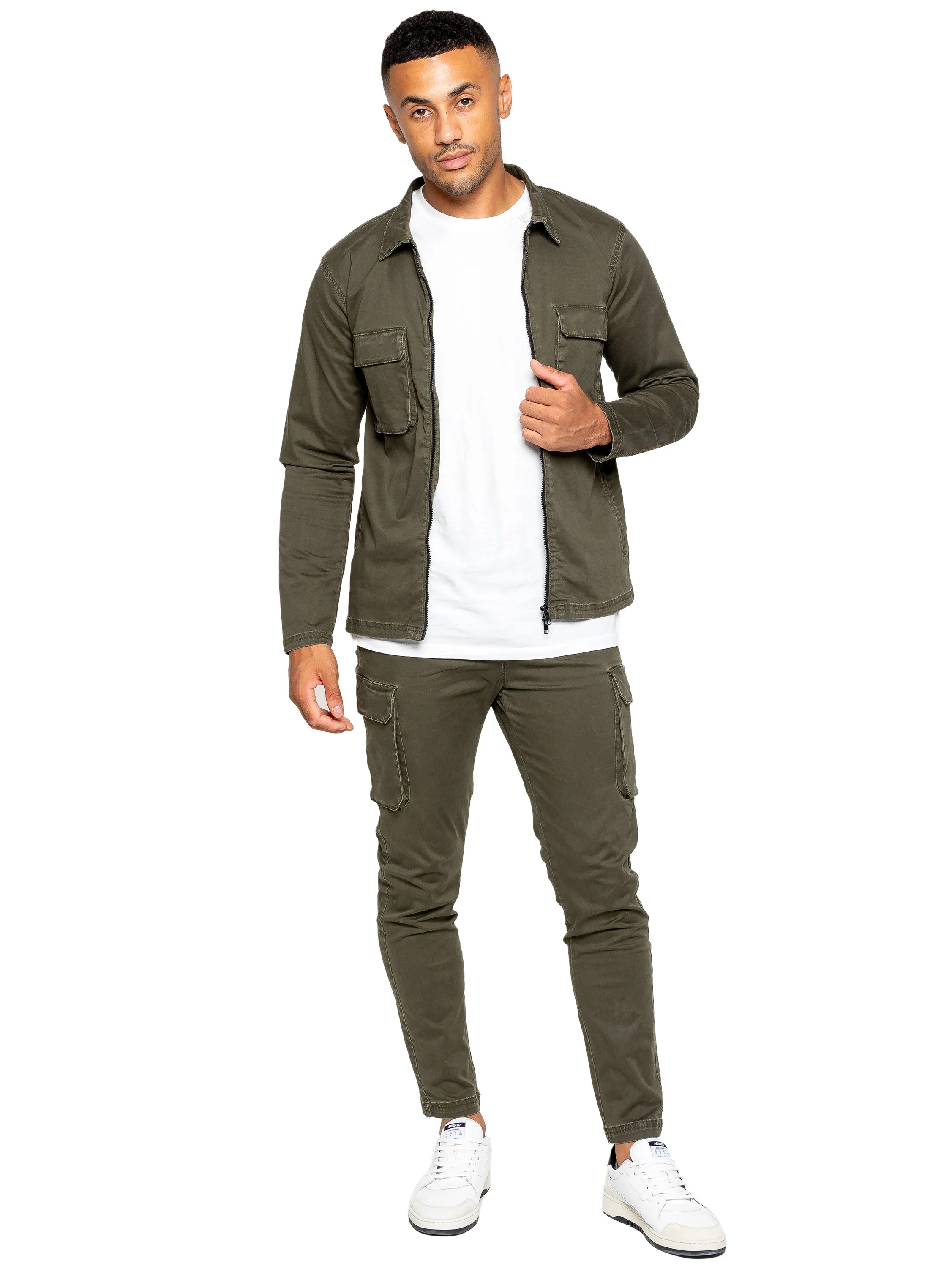 Enzo | Mens Cargo Trousers