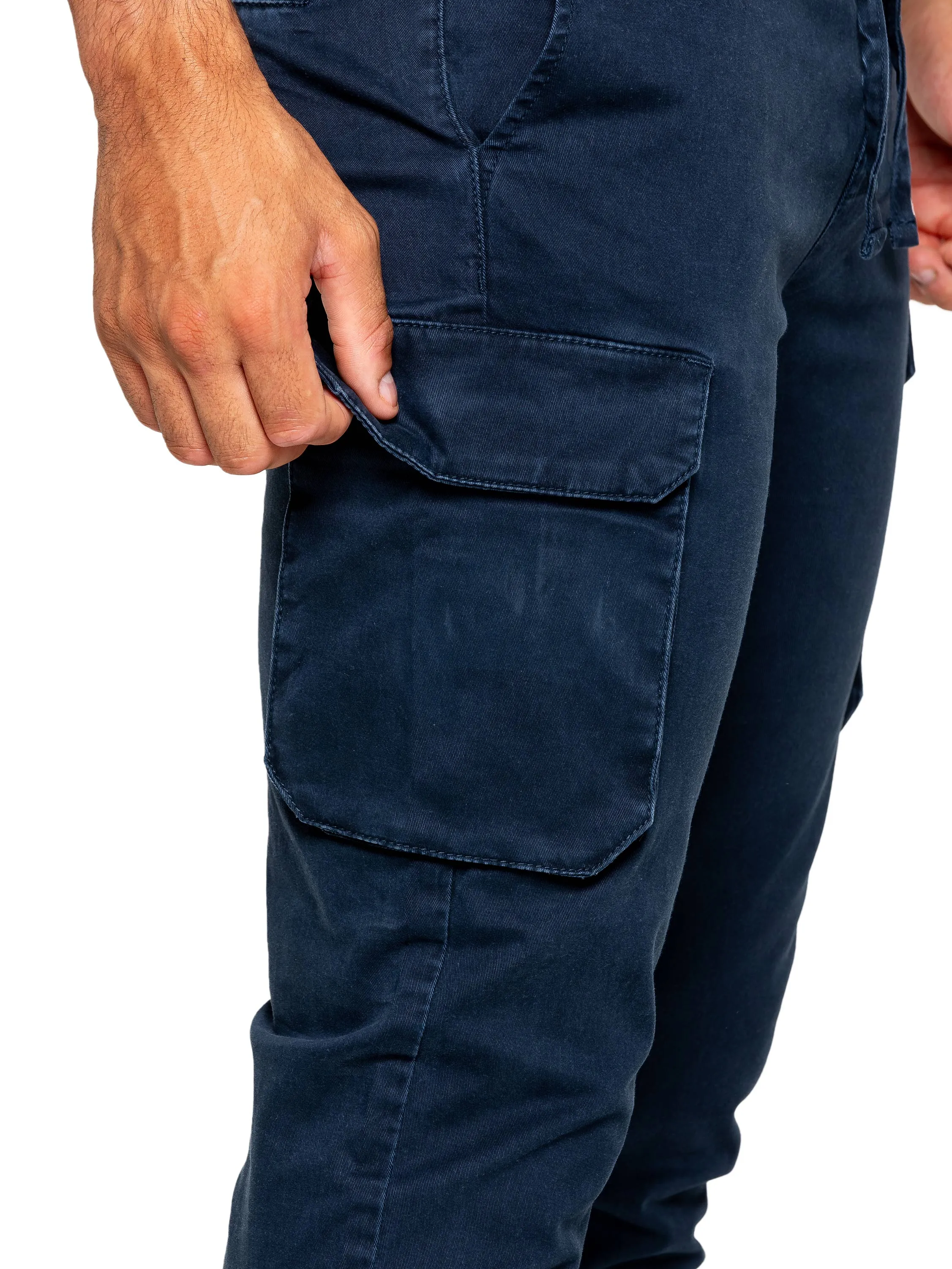 Enzo | Mens Cargo Trousers