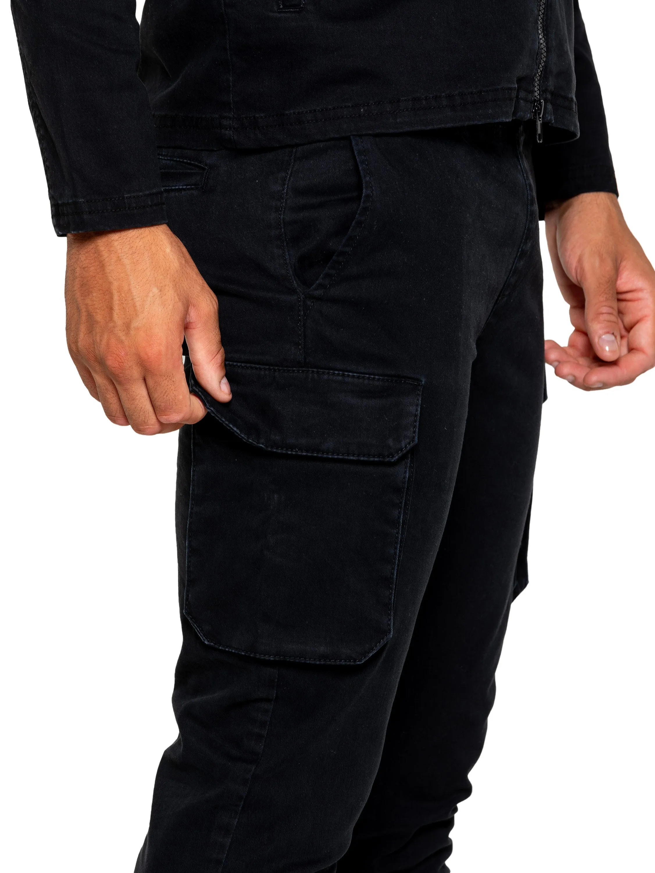 Enzo | Mens Cargo Trousers