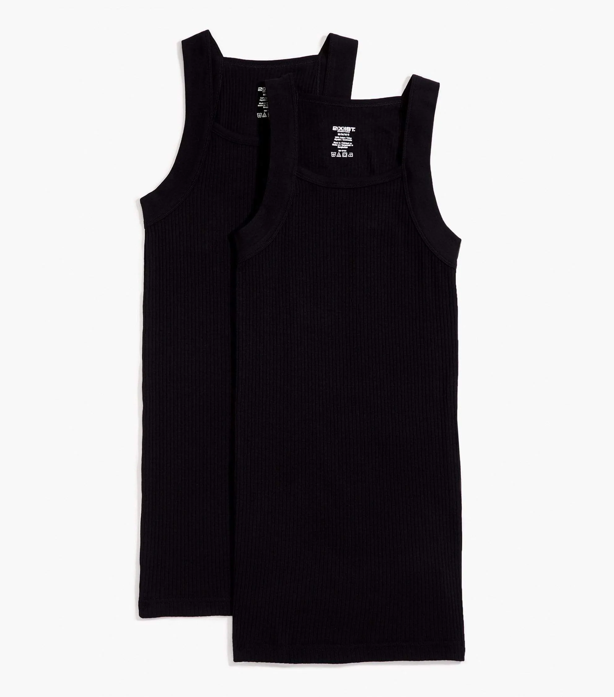 Essential Cotton Square-Cut Tank 2-Pack