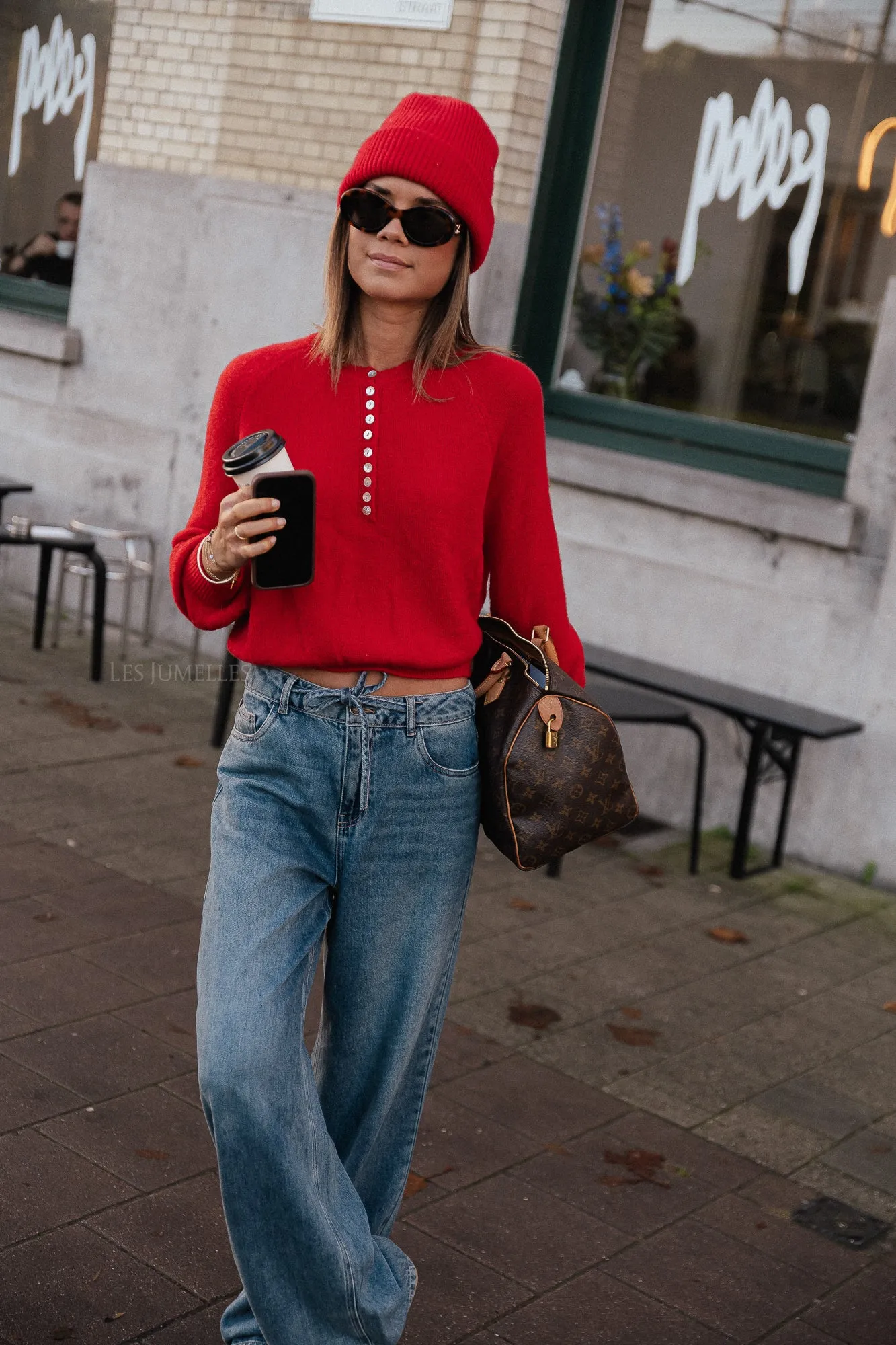 Fenna jumper red