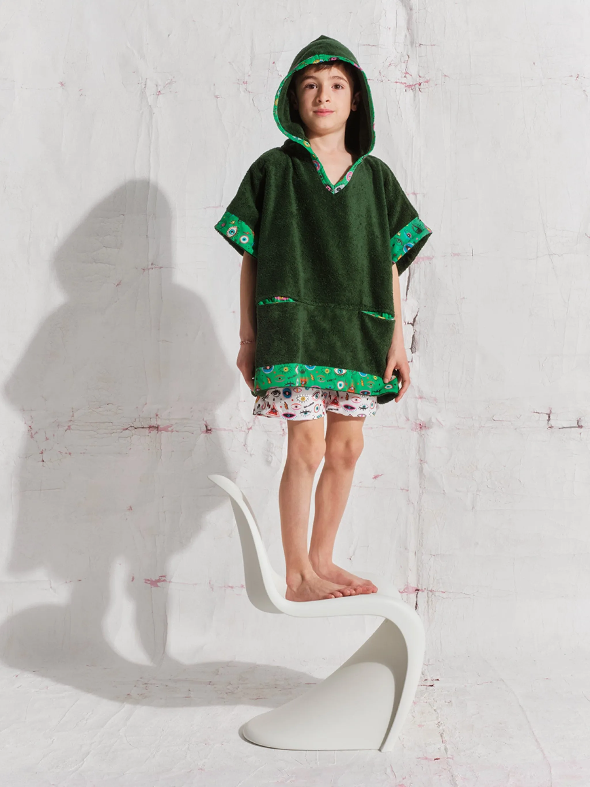 Green Eyes | Kids' Poncho