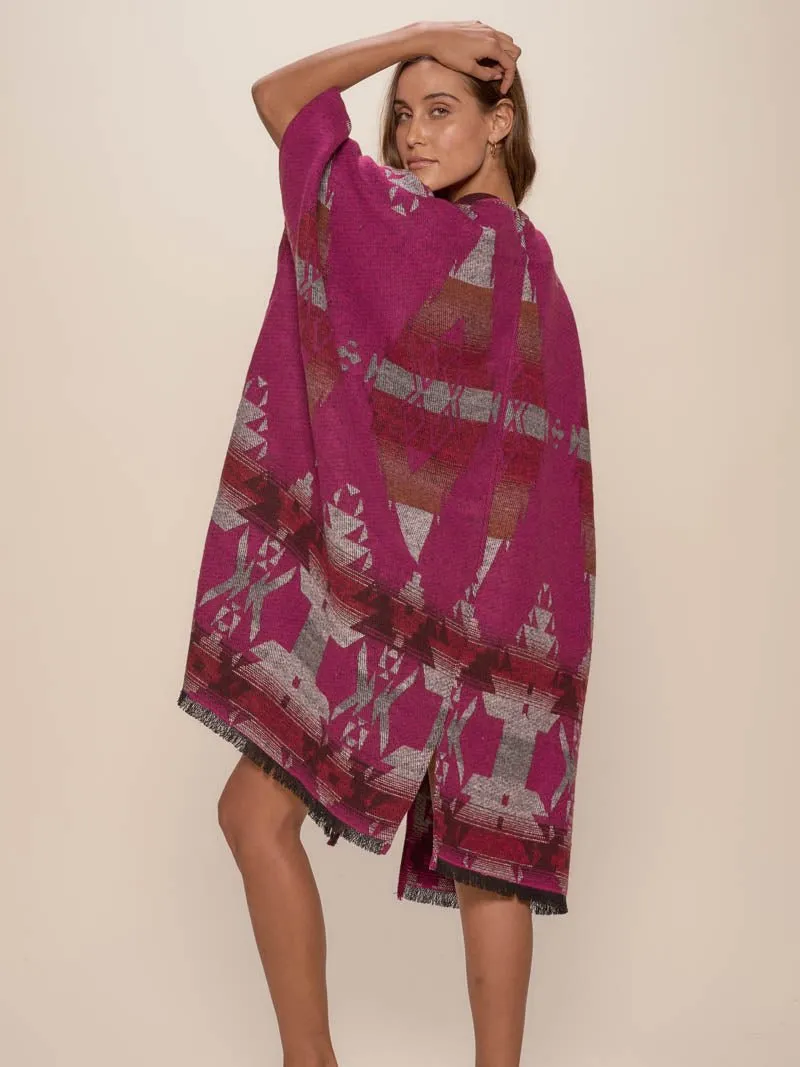 Grey Fox Fabric Poncho | Women's