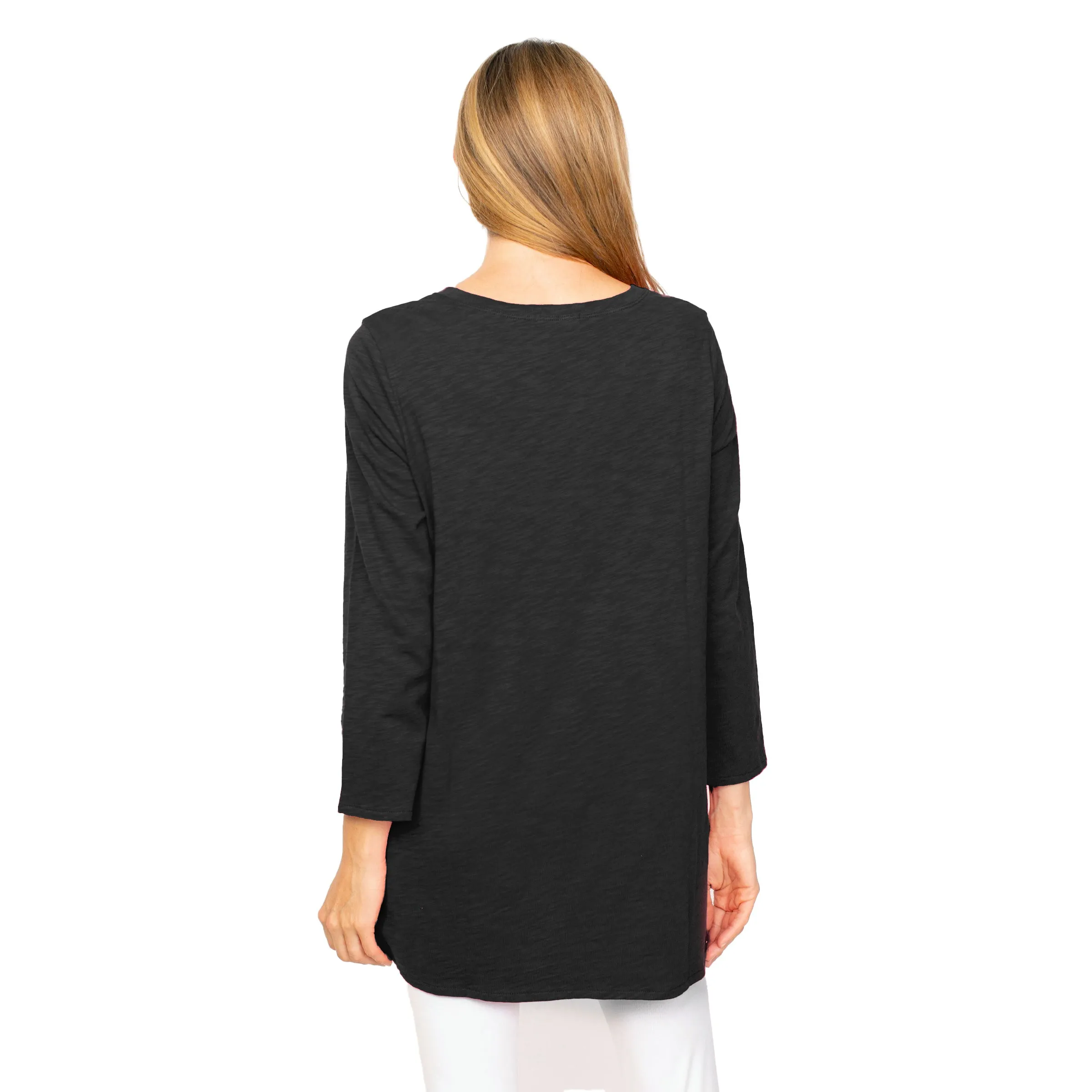 Habitat Peruvian Cotton Pebble V-Neck Tunic- 27637