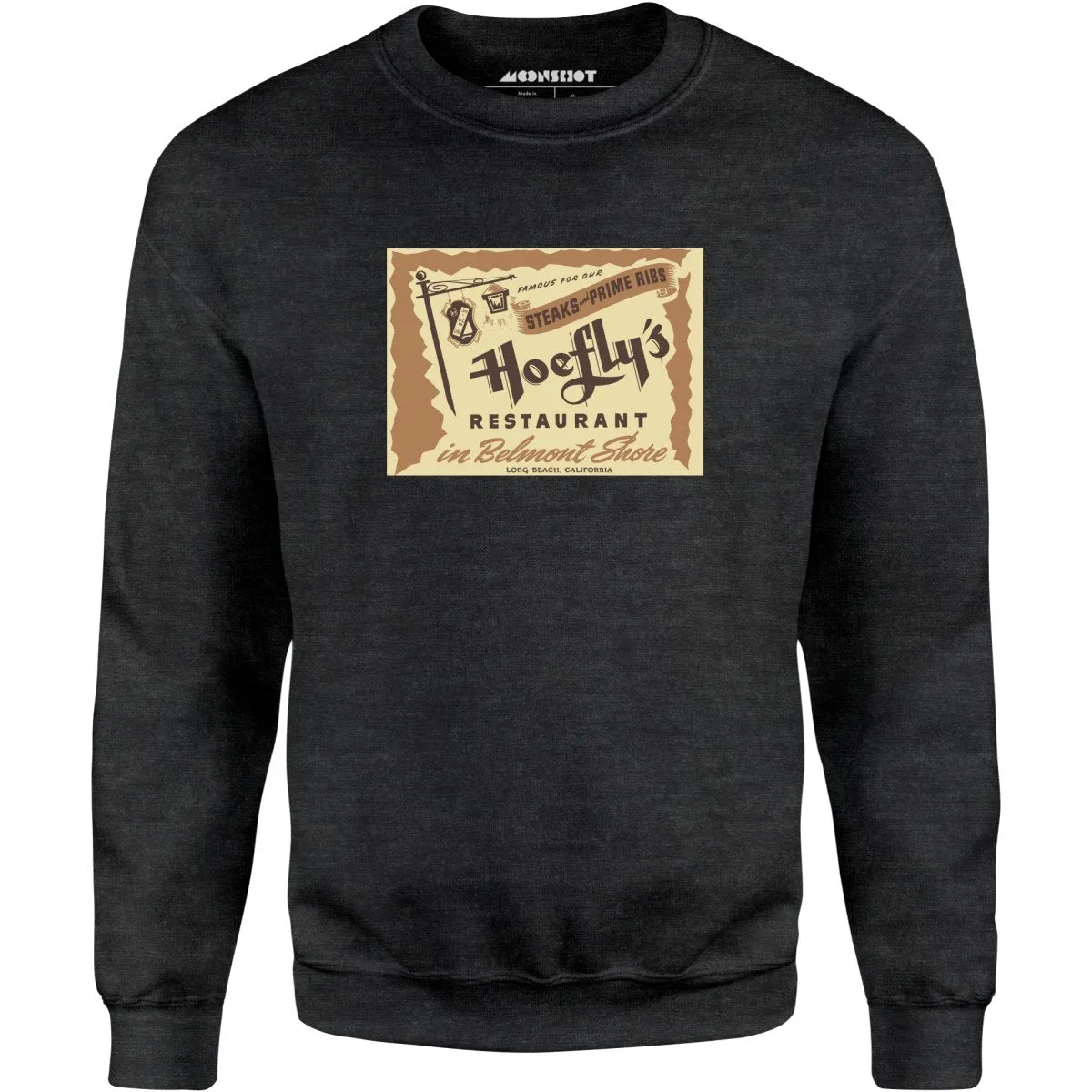 Hoefly's - Belmont Shore, CA - Vintage Restaurant - Unisex Sweatshirt