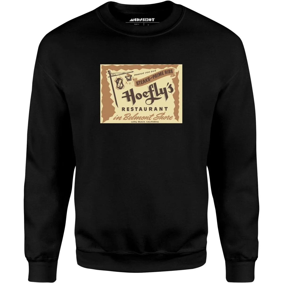 Hoefly's - Belmont Shore, CA - Vintage Restaurant - Unisex Sweatshirt