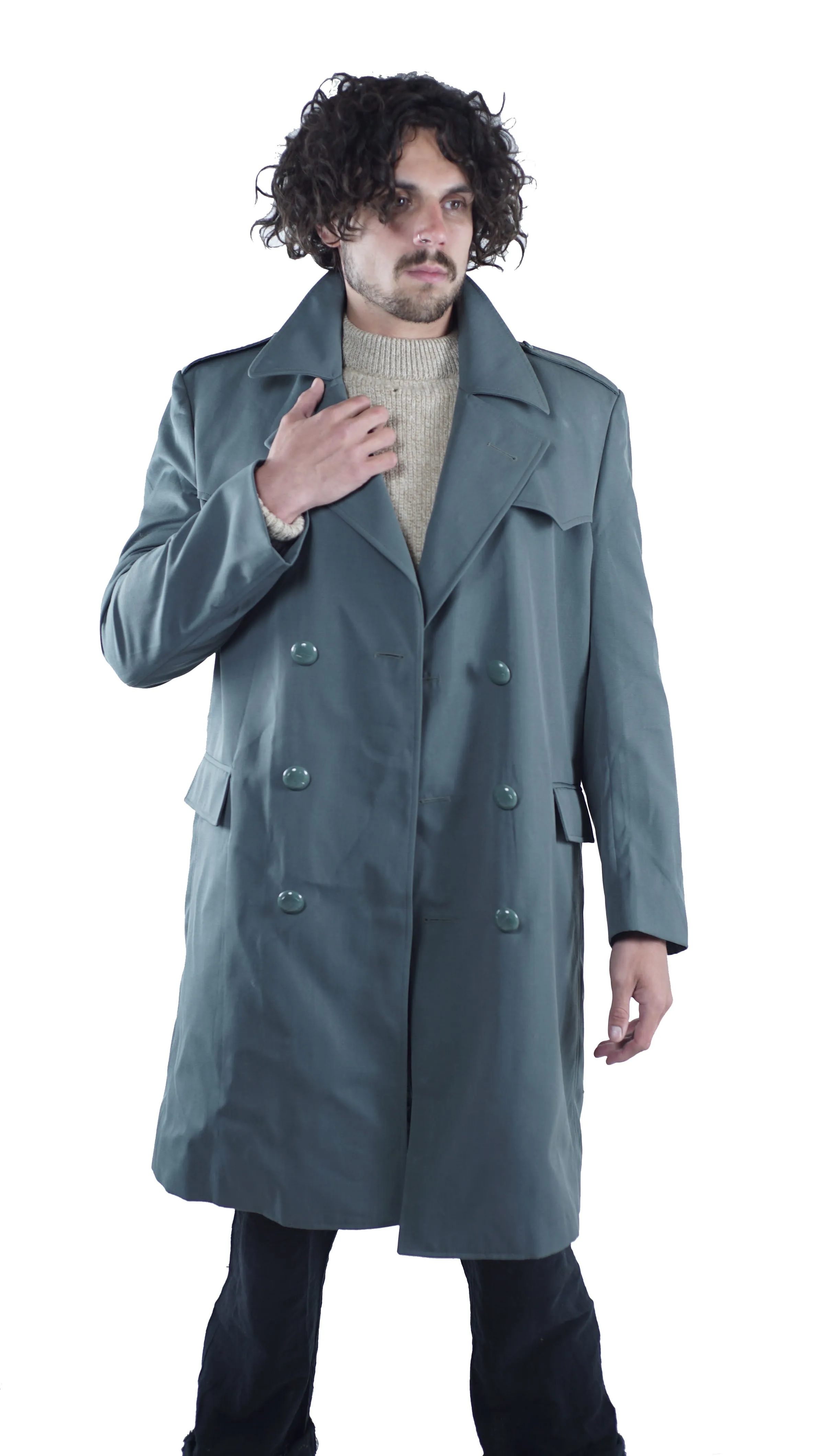 Italian Field Grey Military Trench Coat including liner - Unissued