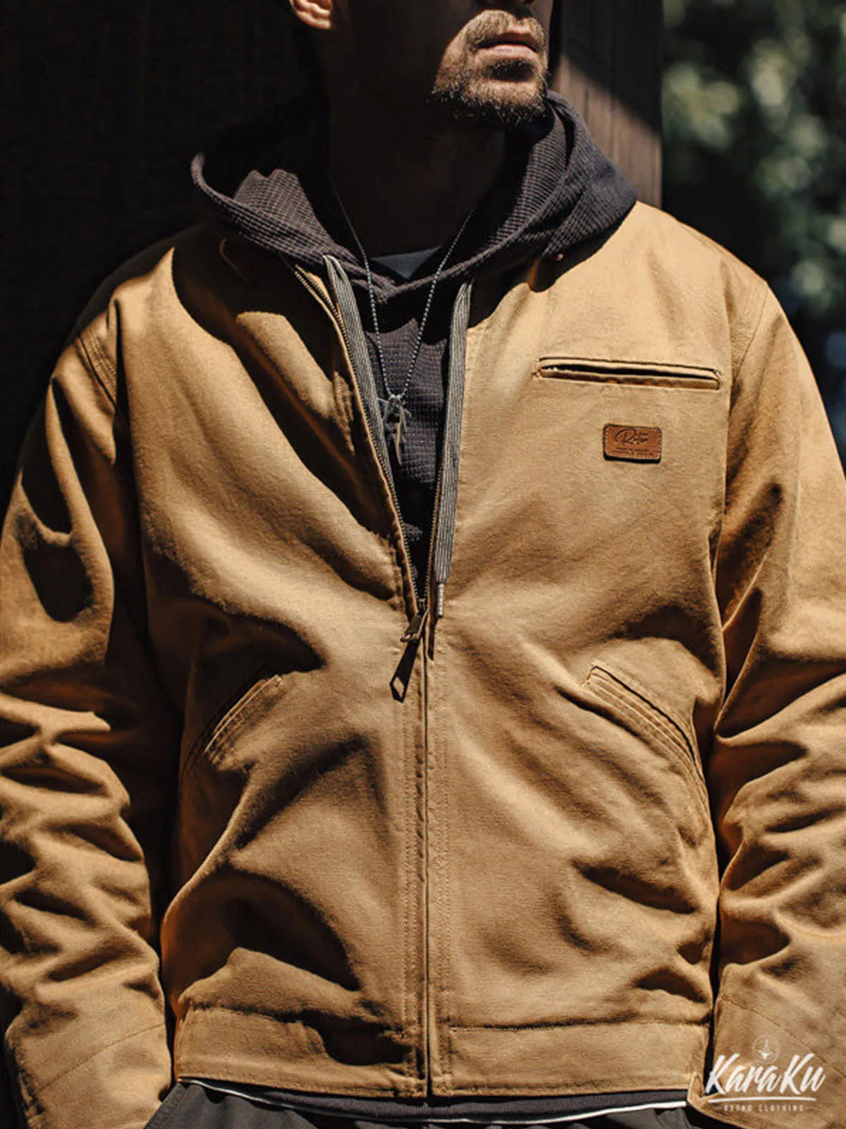 J001 Retro Canvas Detroit Jacket