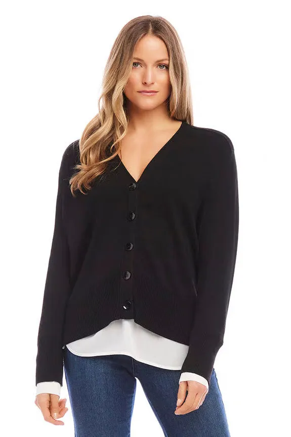 Karen Kane Layered Sweater Cardigan