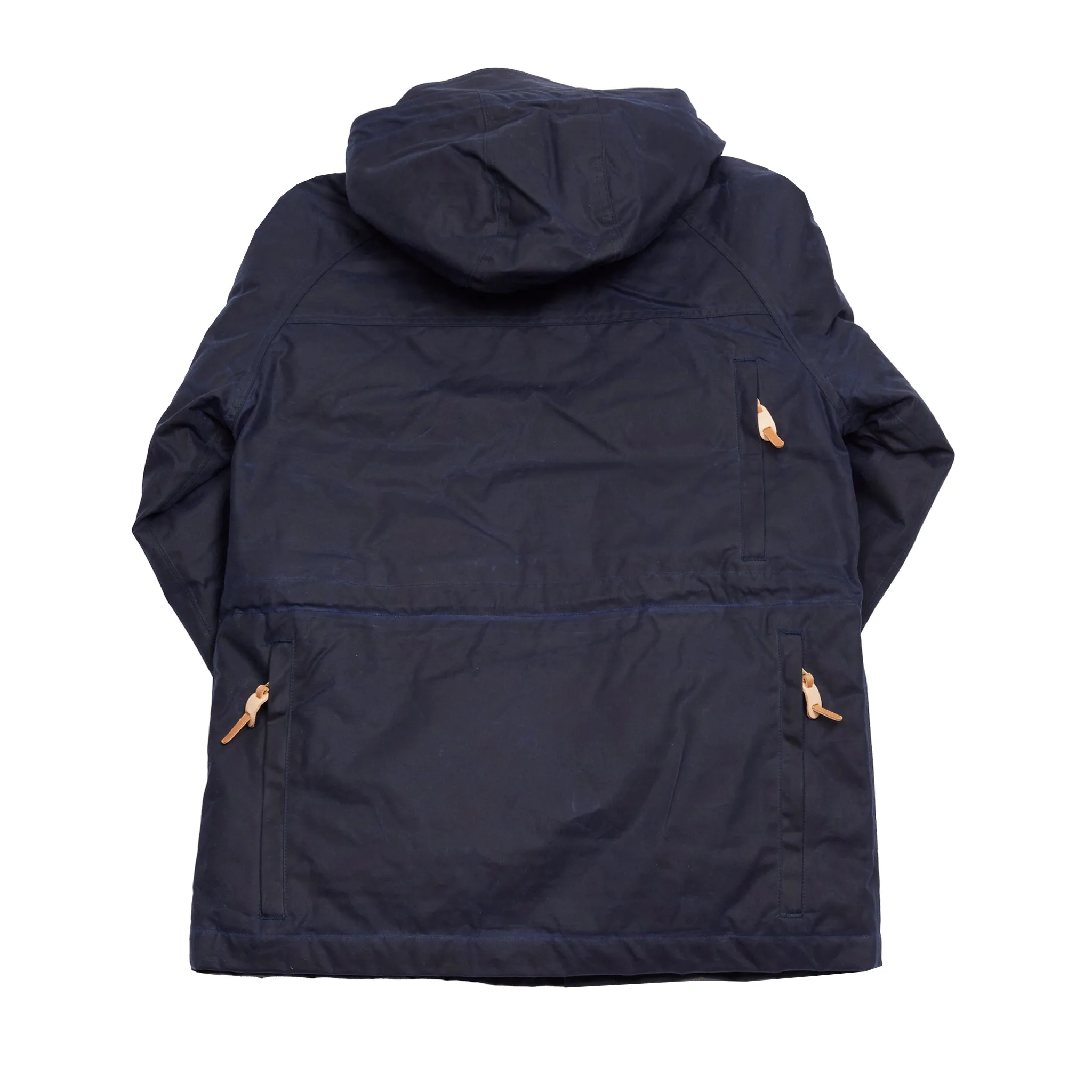 Manifattura Ceccarelli Waxed Fisherman Parka in Navy