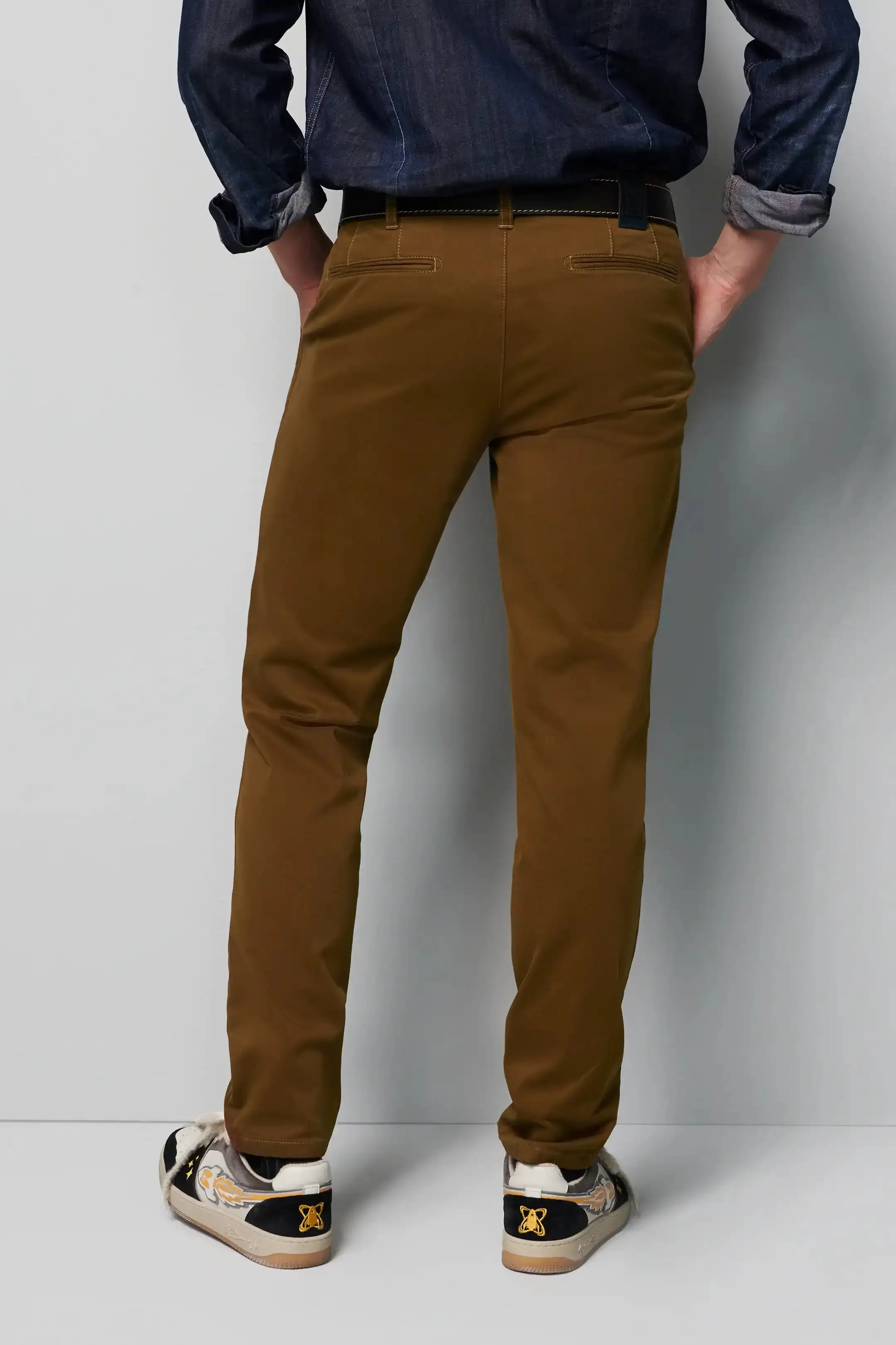 MEYER M5 Jeans - 6001 Soft Stretch Cotton Chinos - Caramel