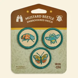 Mustard Beetle Scout Nature Insect Iron On Patches