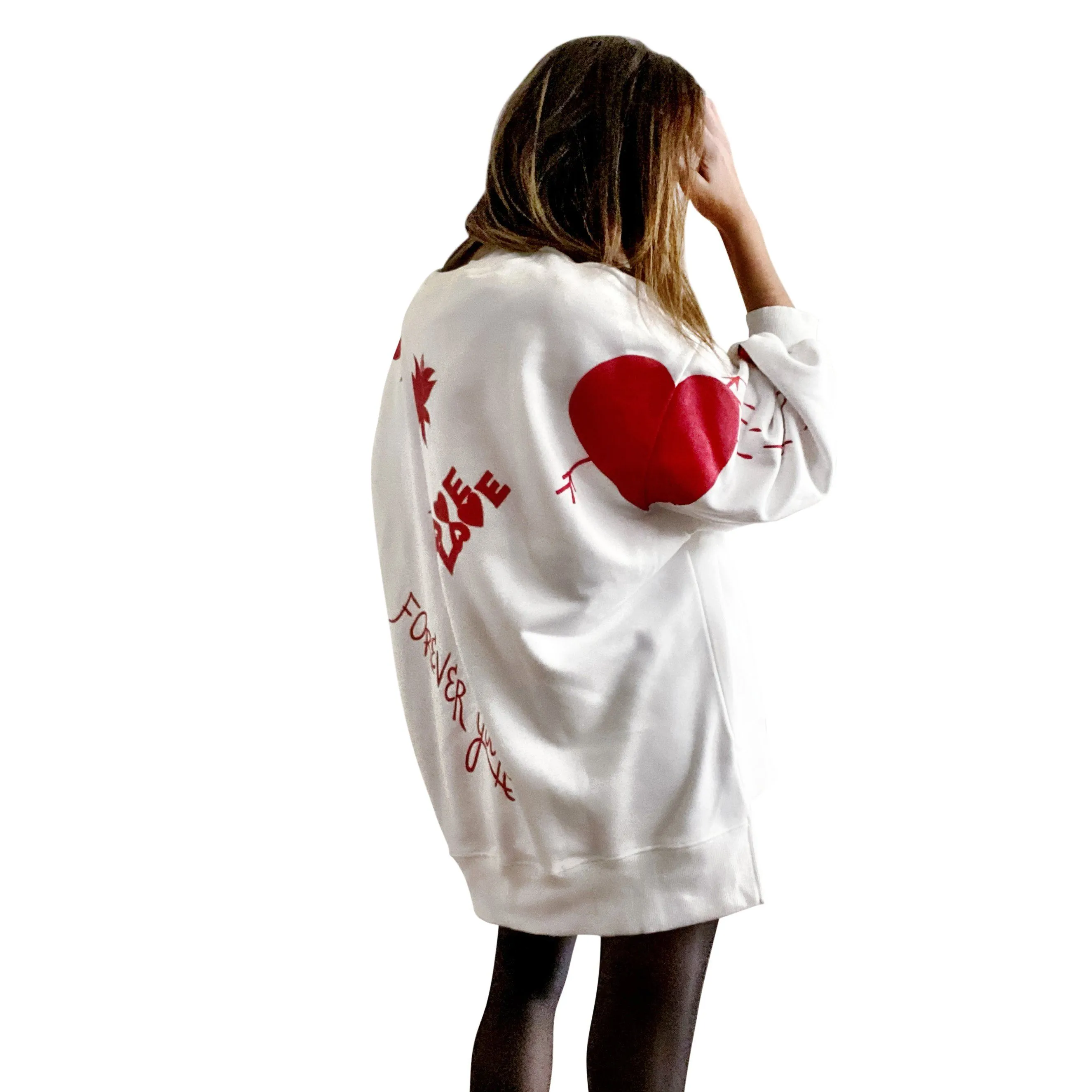 'MY LOVE' PAINTED SWEATSHIRT