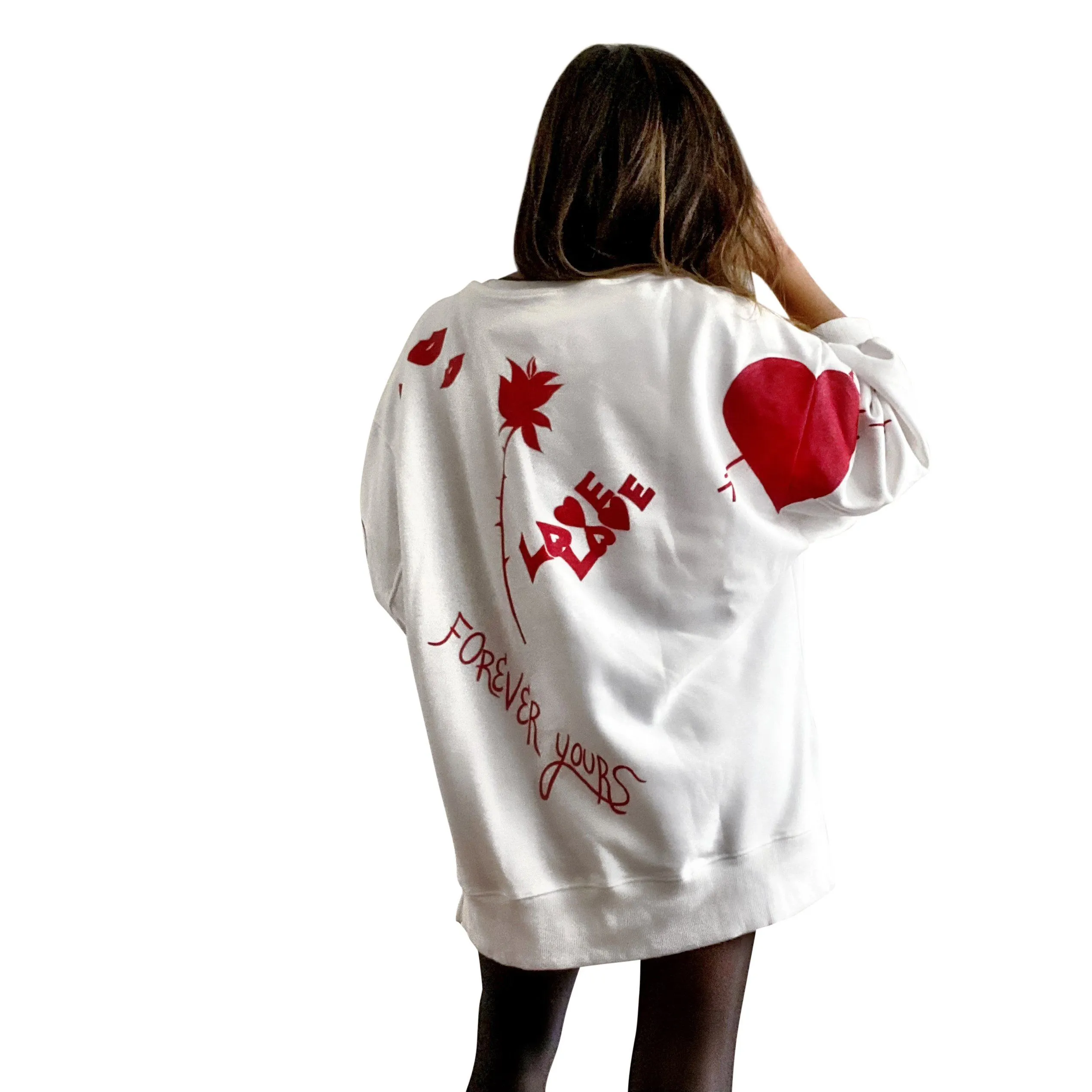 'MY LOVE' PAINTED SWEATSHIRT