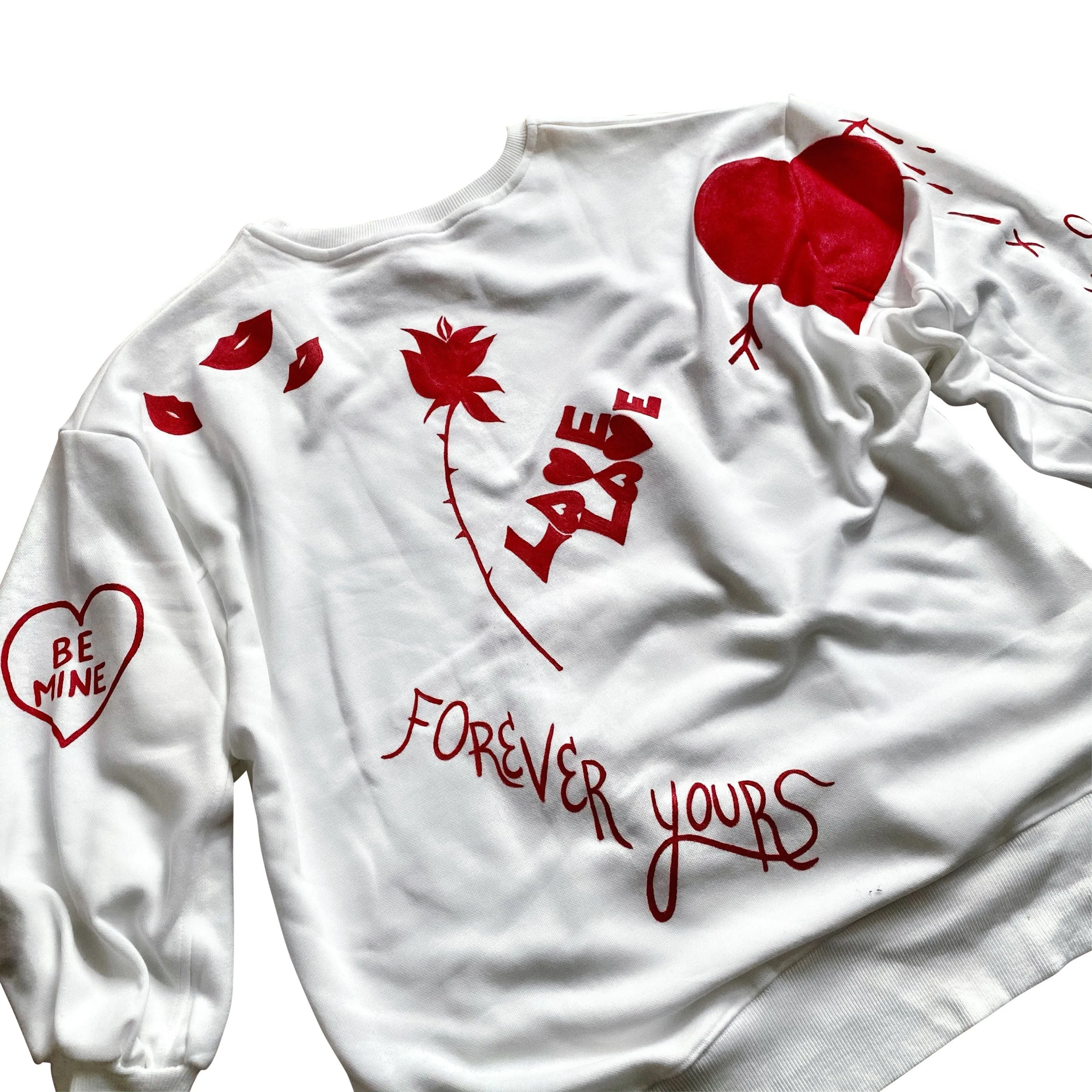 'MY LOVE' PAINTED SWEATSHIRT