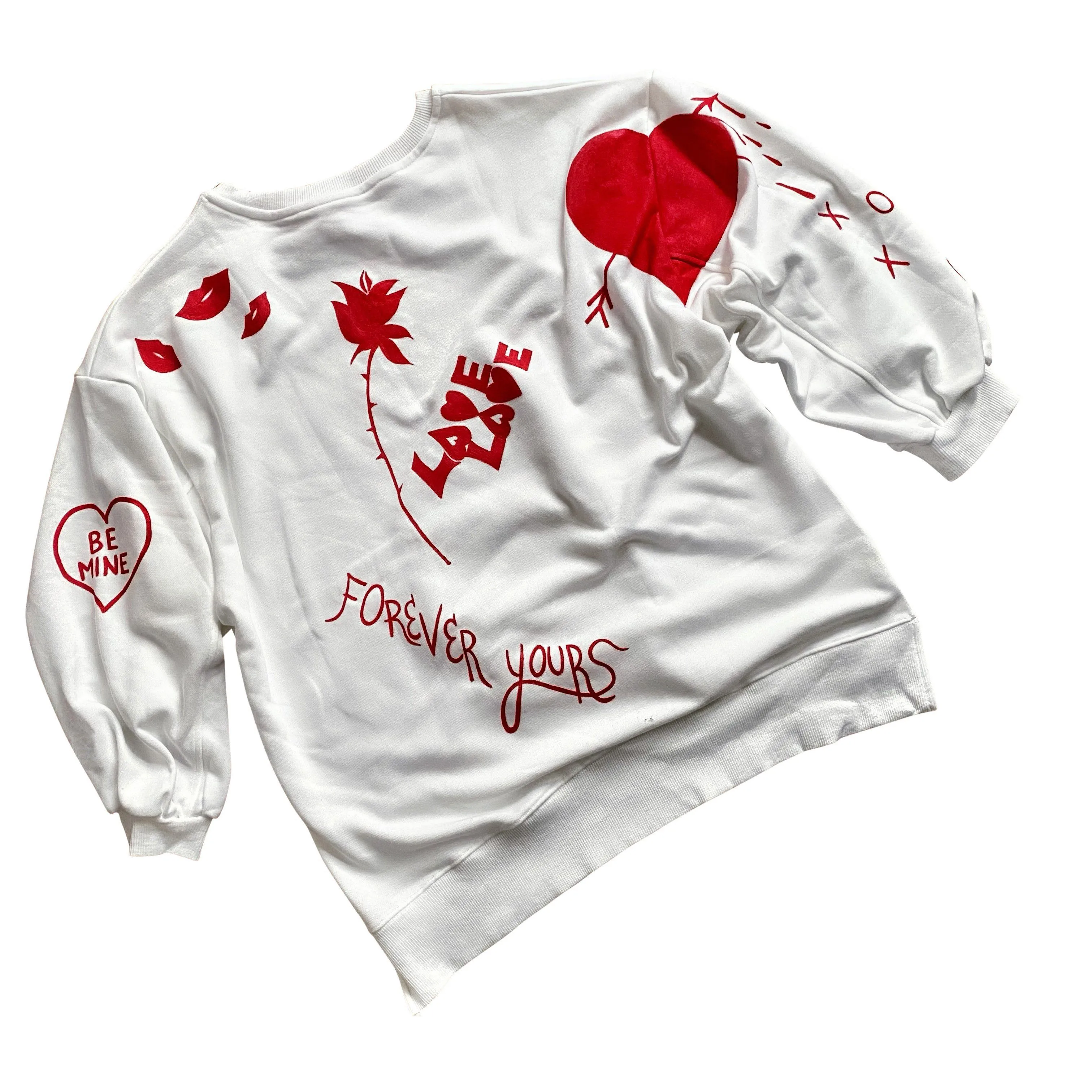 'MY LOVE' PAINTED SWEATSHIRT