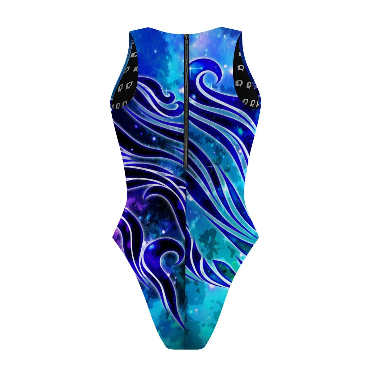 Mystic Waves - Women Waterpolo Swimsuit Cheeky Cut