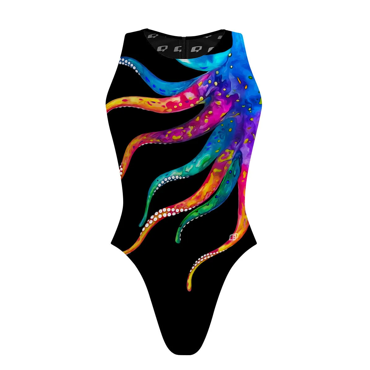 Octopus Squeeze - Women's Waterpolo Swimsuit Cheeky Cut