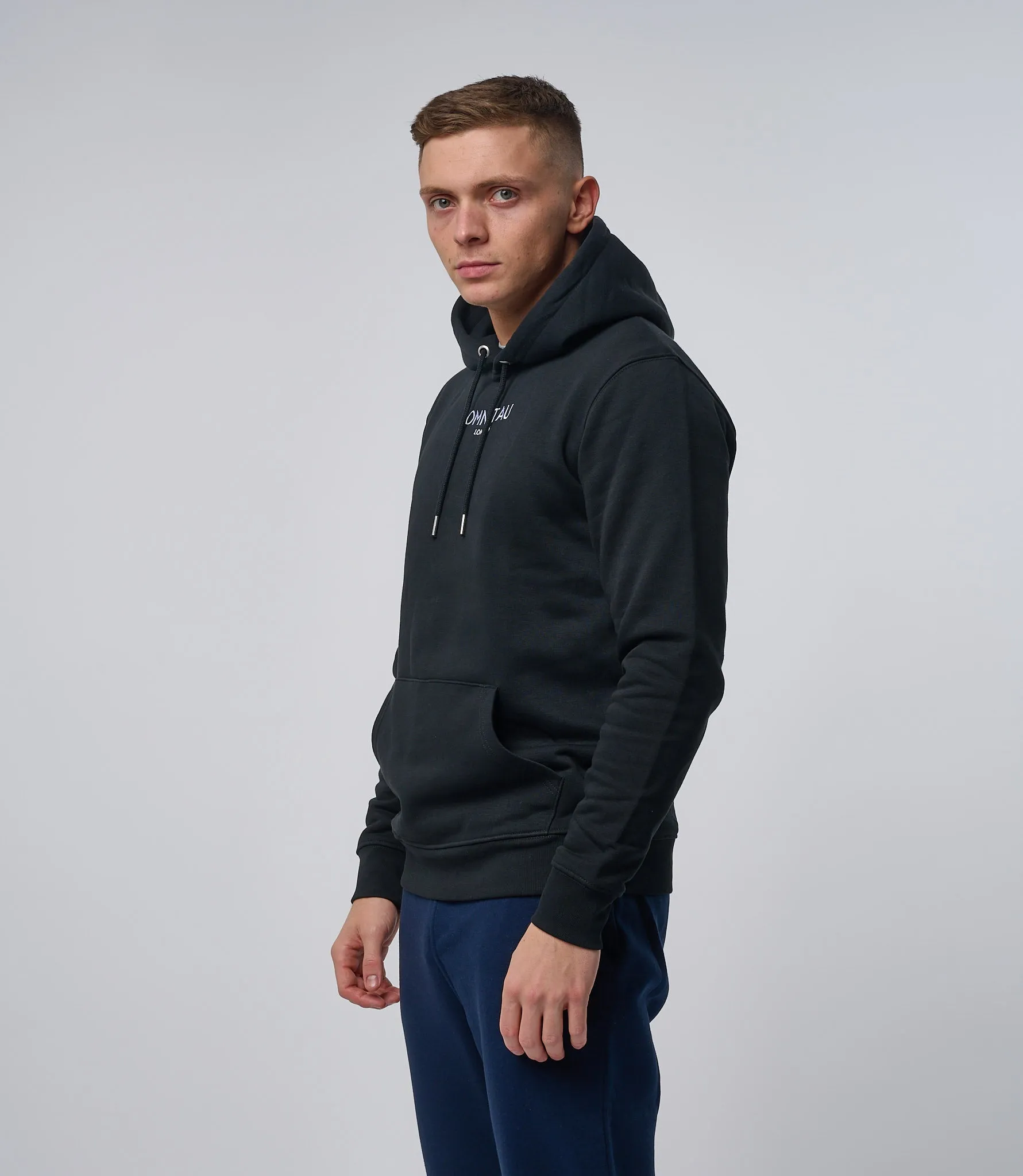 Omnitau Men's Soho Organic Cotton Heavyweight Hoodie - Black