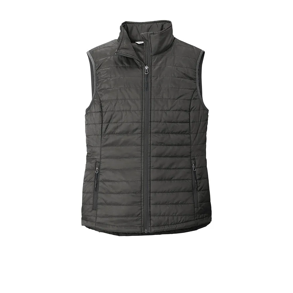 Port Authority® Women's Packable Puffy Vest - Sterling Grey / Graphite