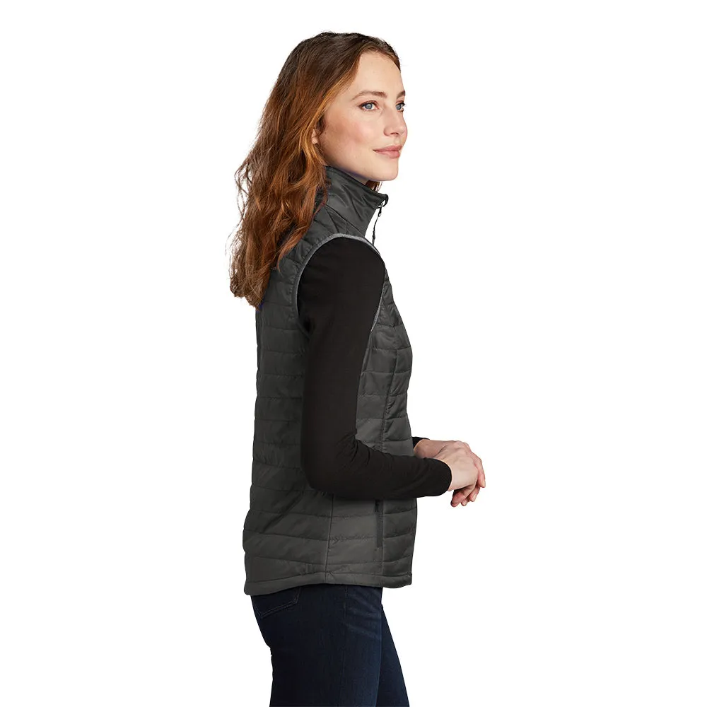 Port Authority® Women's Packable Puffy Vest - Sterling Grey / Graphite