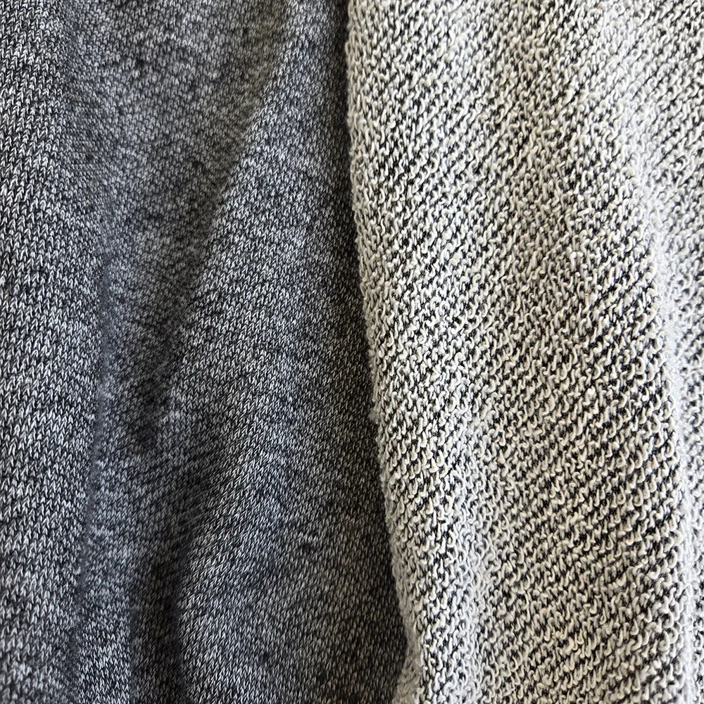 Sweater Knit French Terry | Cotton - Heather Charcoal